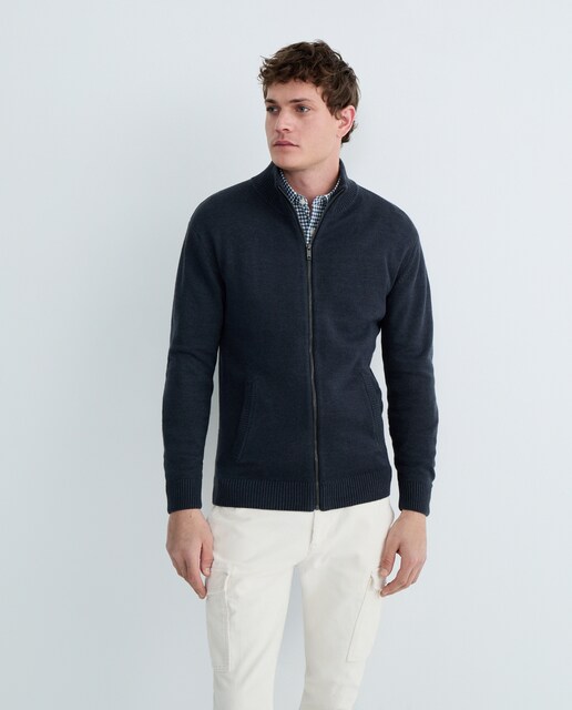 Imagen 0 de Chaqueta de hombre cremallera lisa Cotton Acrilico