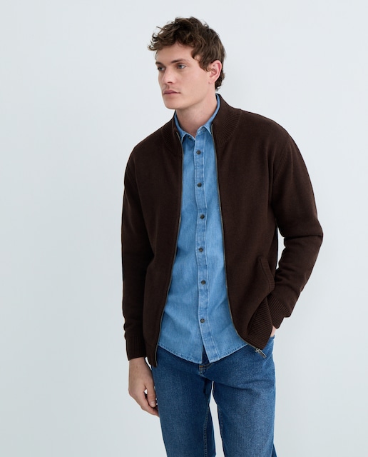 Imagen 0 de Chaqueta de hombre cremallera lisa Cotton Acrilico