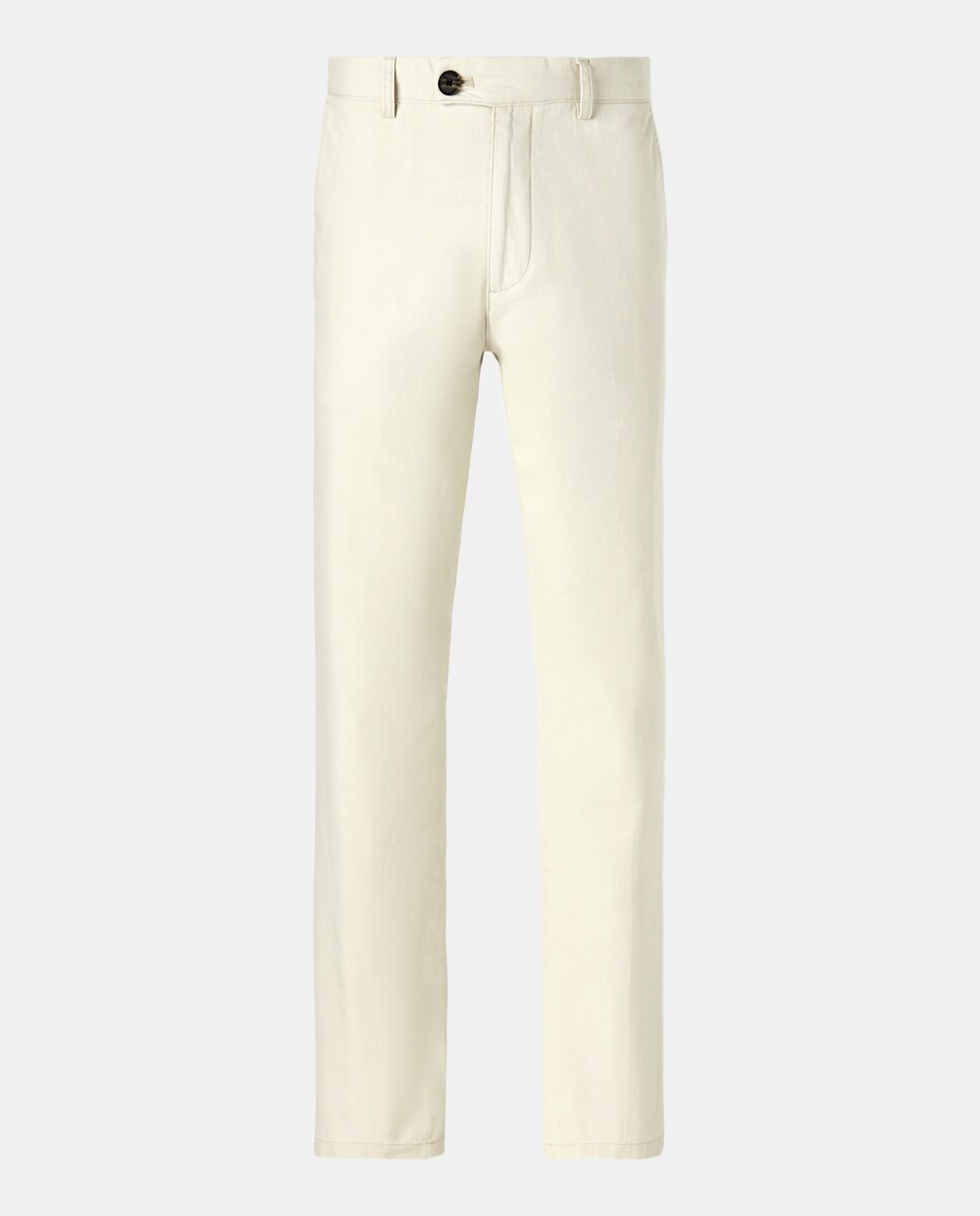 Pantalón hombre chino basico regular fit 120 Crudo-4