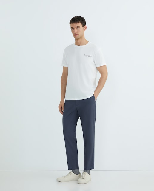 Imagen 0 de Pantalón hombre chino efecto estructura tapered fit