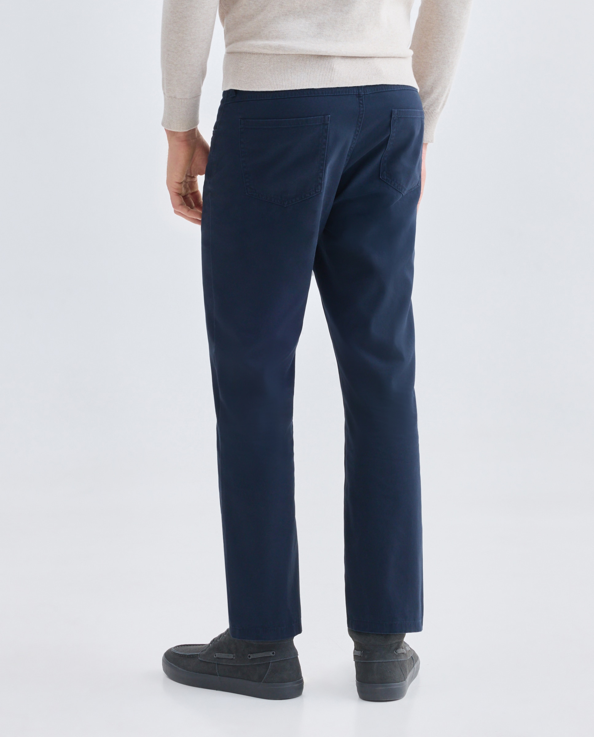 Pantalón hombre cinco bolsillos básico regular fit Azul marino-3