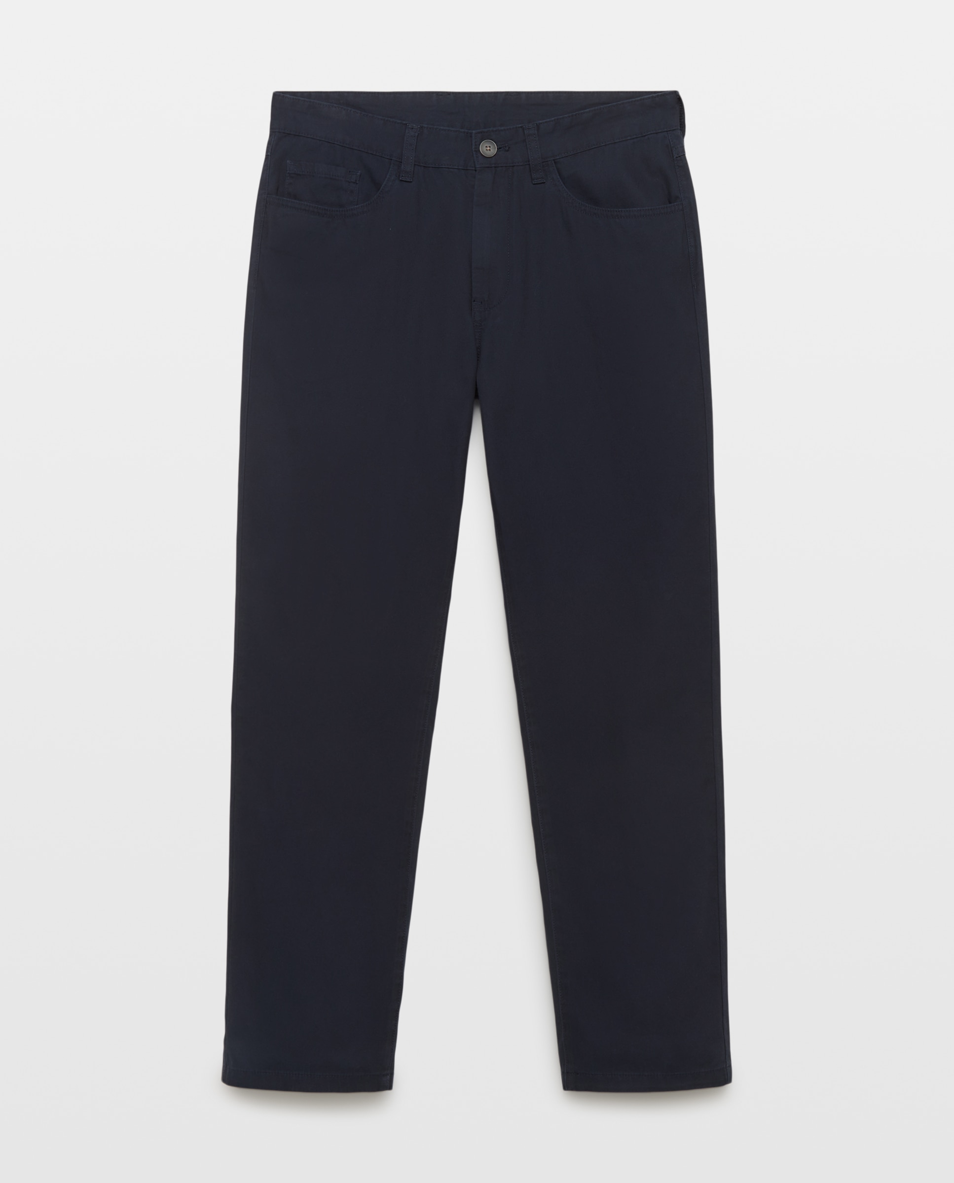 Pantalón hombre cinco bolsillos básico regular fit Azul marino-4