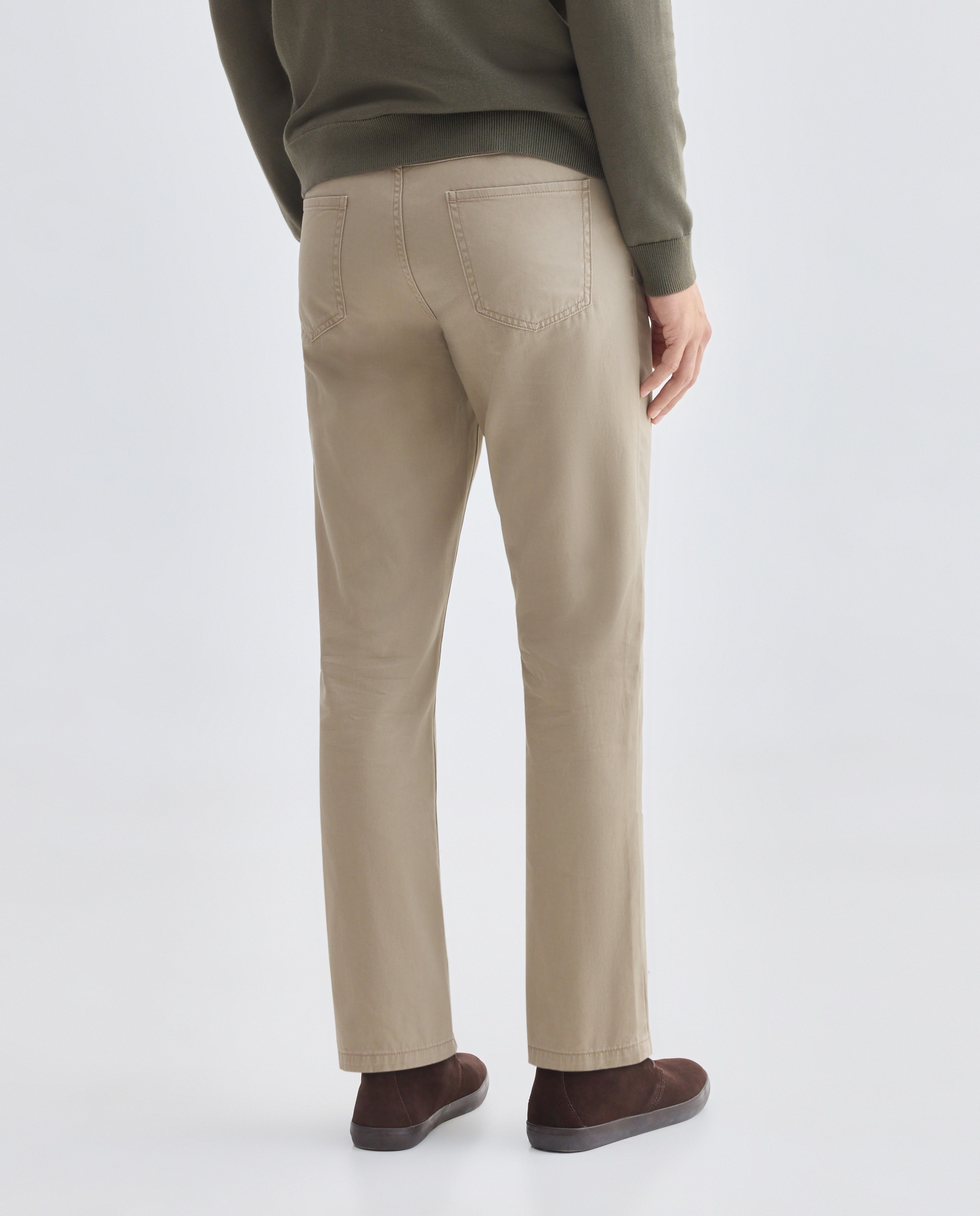Pantalón hombre cinco bolsillos básico regular fit 710 Beige-3