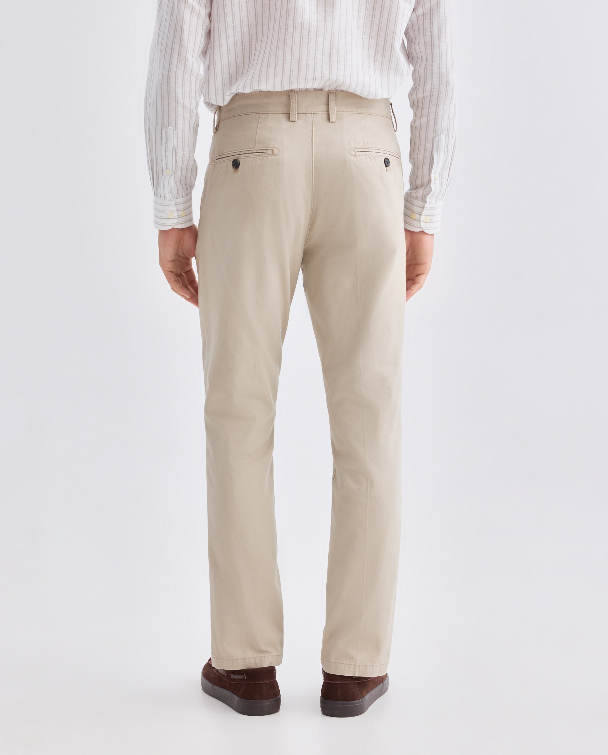 Pantalón hombre chino básico regular fit 710 Beige-3