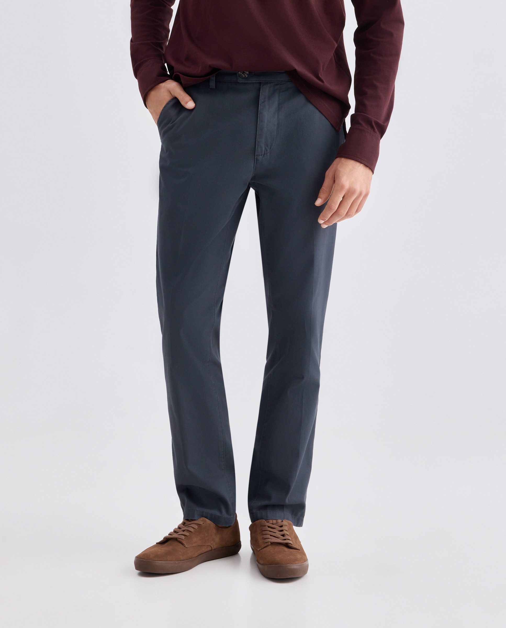 Pantalón hombre chino básico regular fit 471 Índigo-2