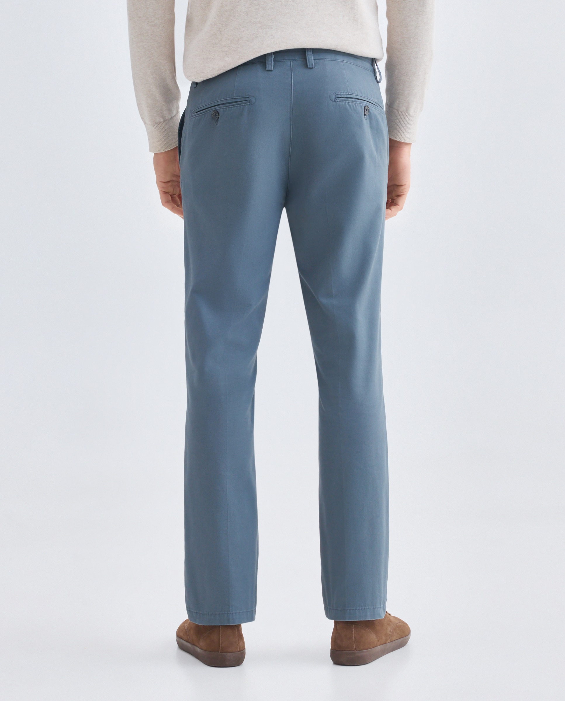 Pantalón hombre chino básico regular fit 430 Azul oscuro-3