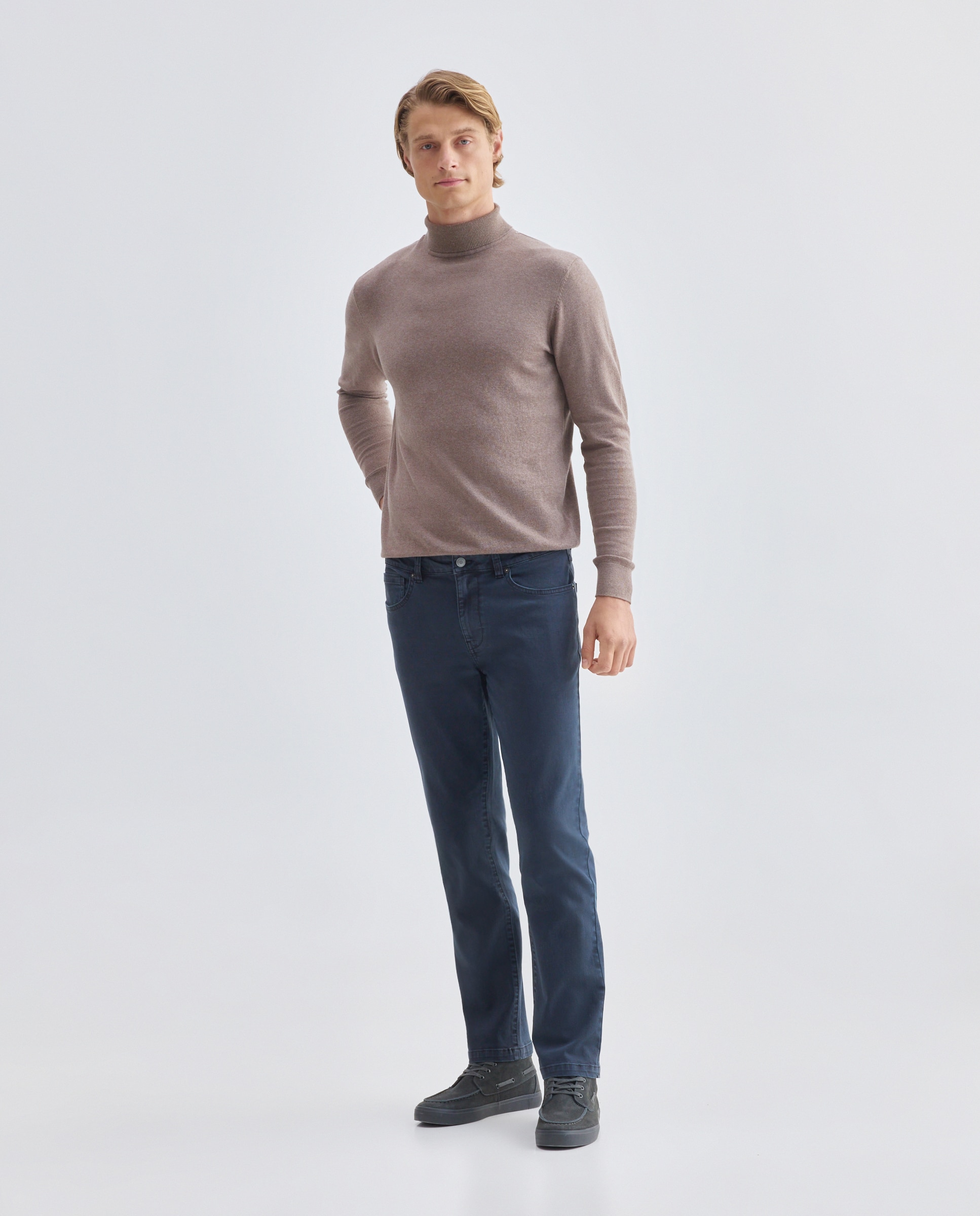Imagen 0 de Pantalón hombre cinco bolsillos efecto lavado regular fit