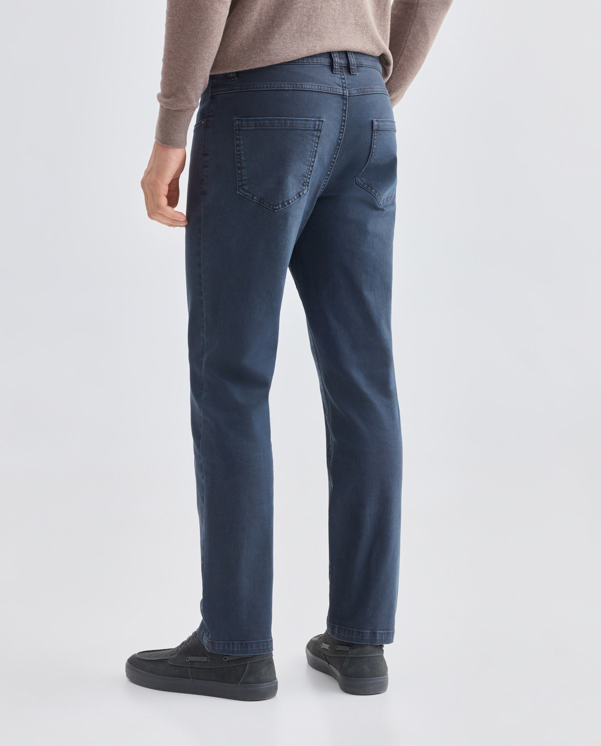 Pantalón hombre cinco bolsillos efecto lavado regular fit 471 Índigo-3