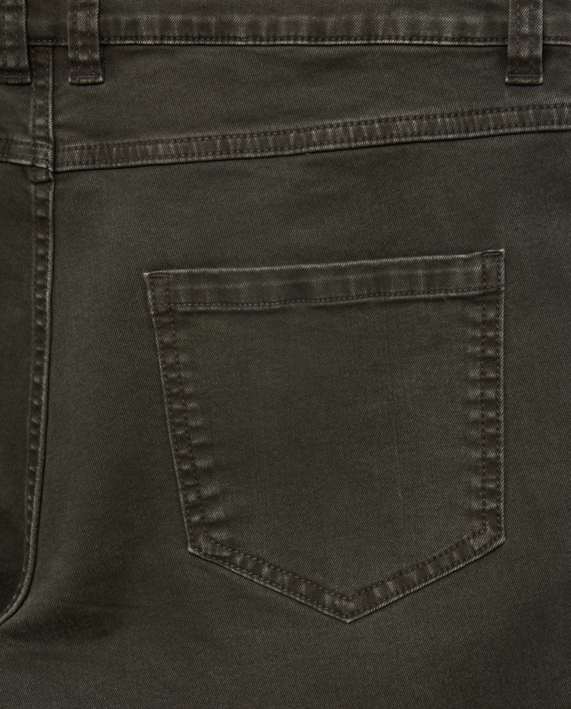 Pantalón hombre cinco bolsillos efecto lavado regular fit 530 Verde oscuro-5