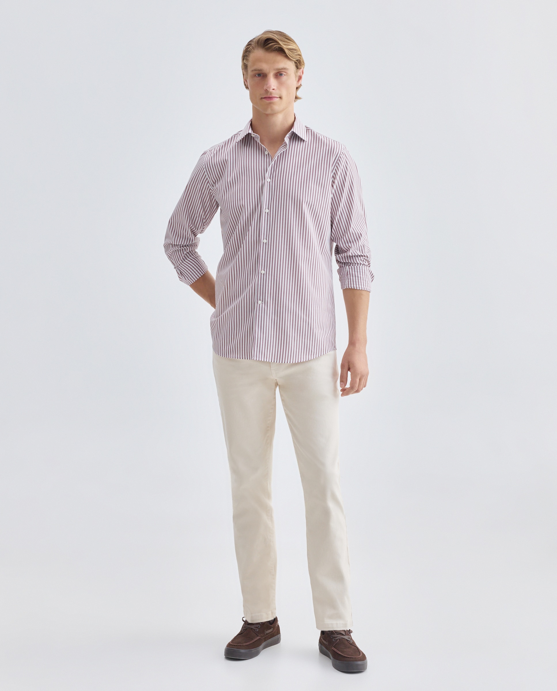 Imagen 0 de Pantalón hombre cinco bolsillos efecto lavado regular fit