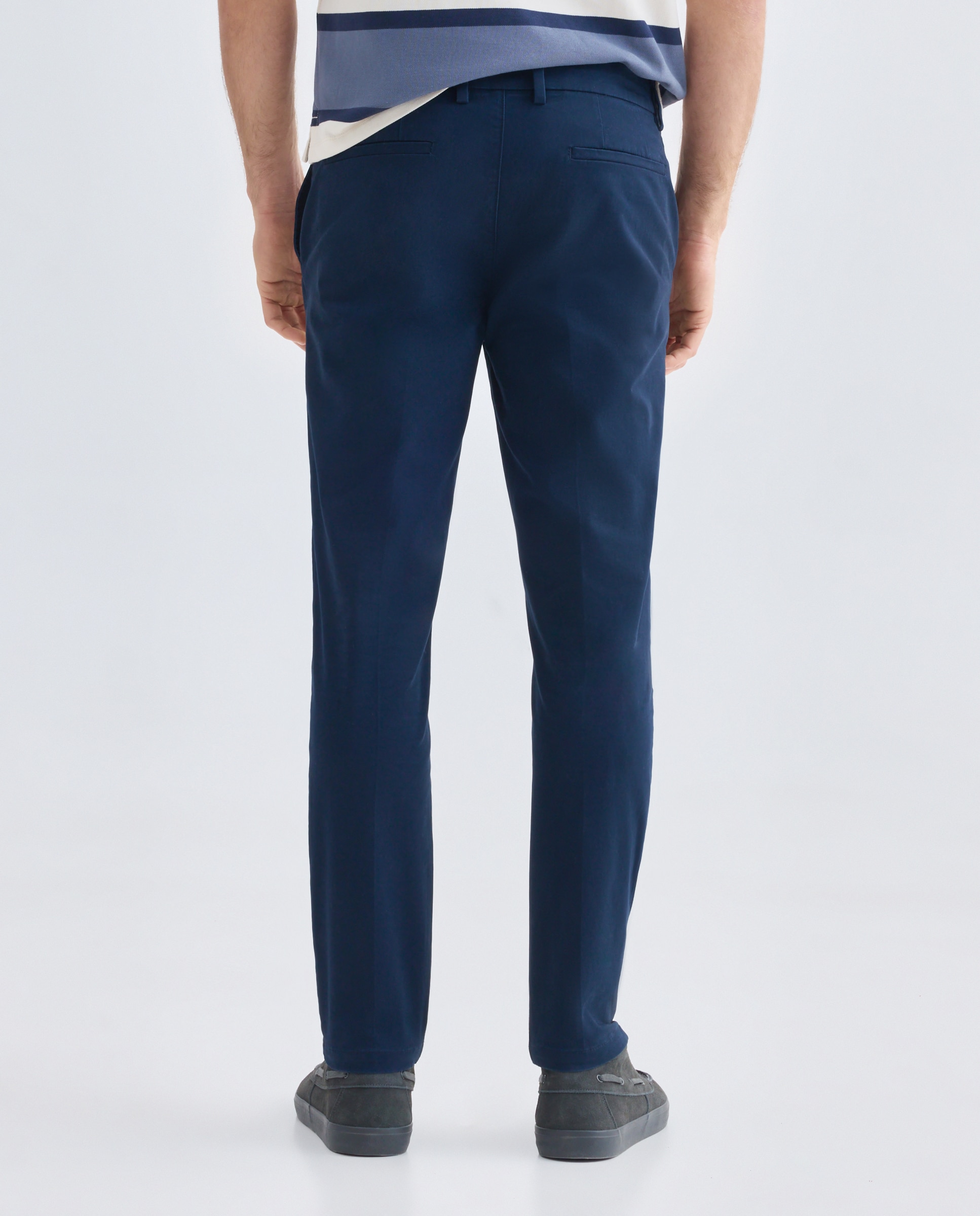 Pantalón hombre chino slim fit Azul marino-3