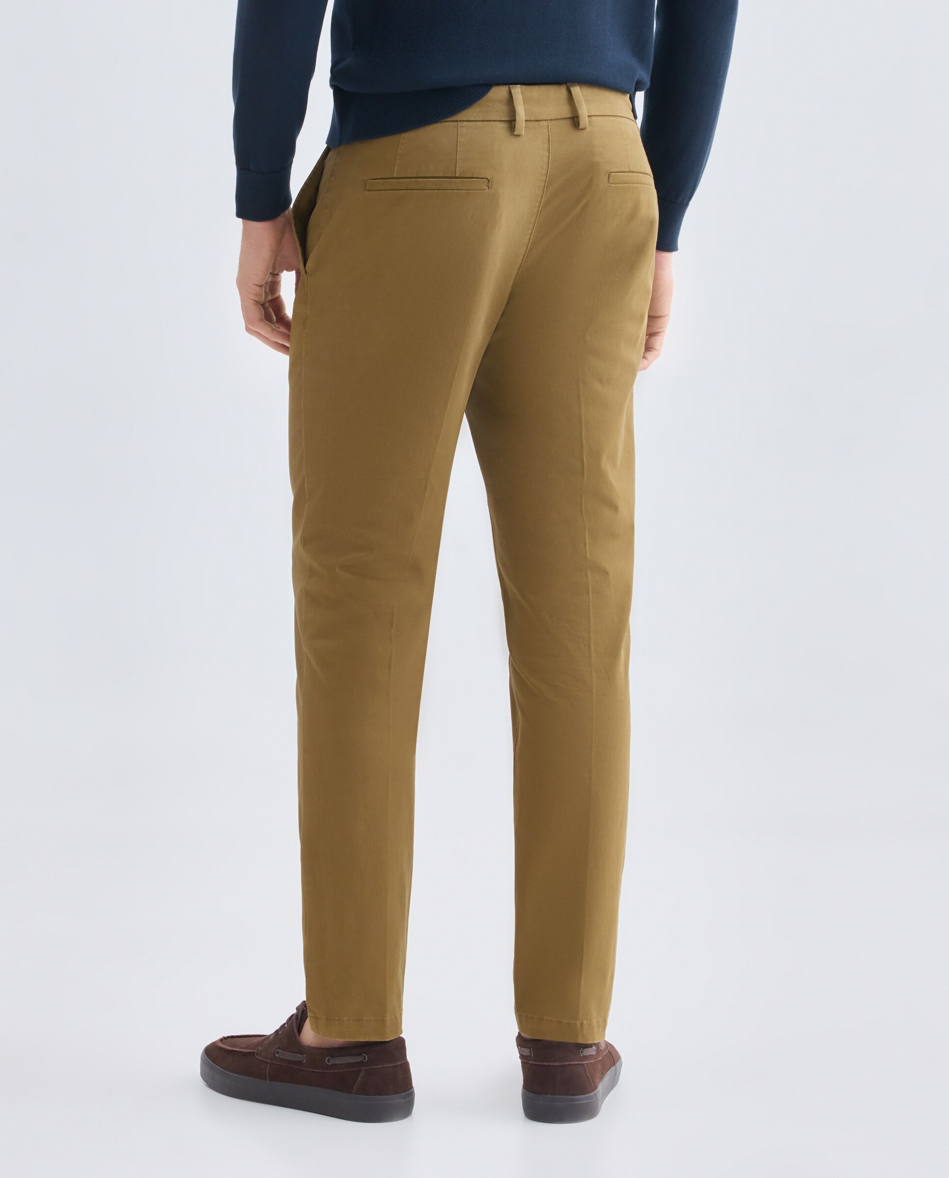 Pantalón hombre chino slim fit Marrón-3