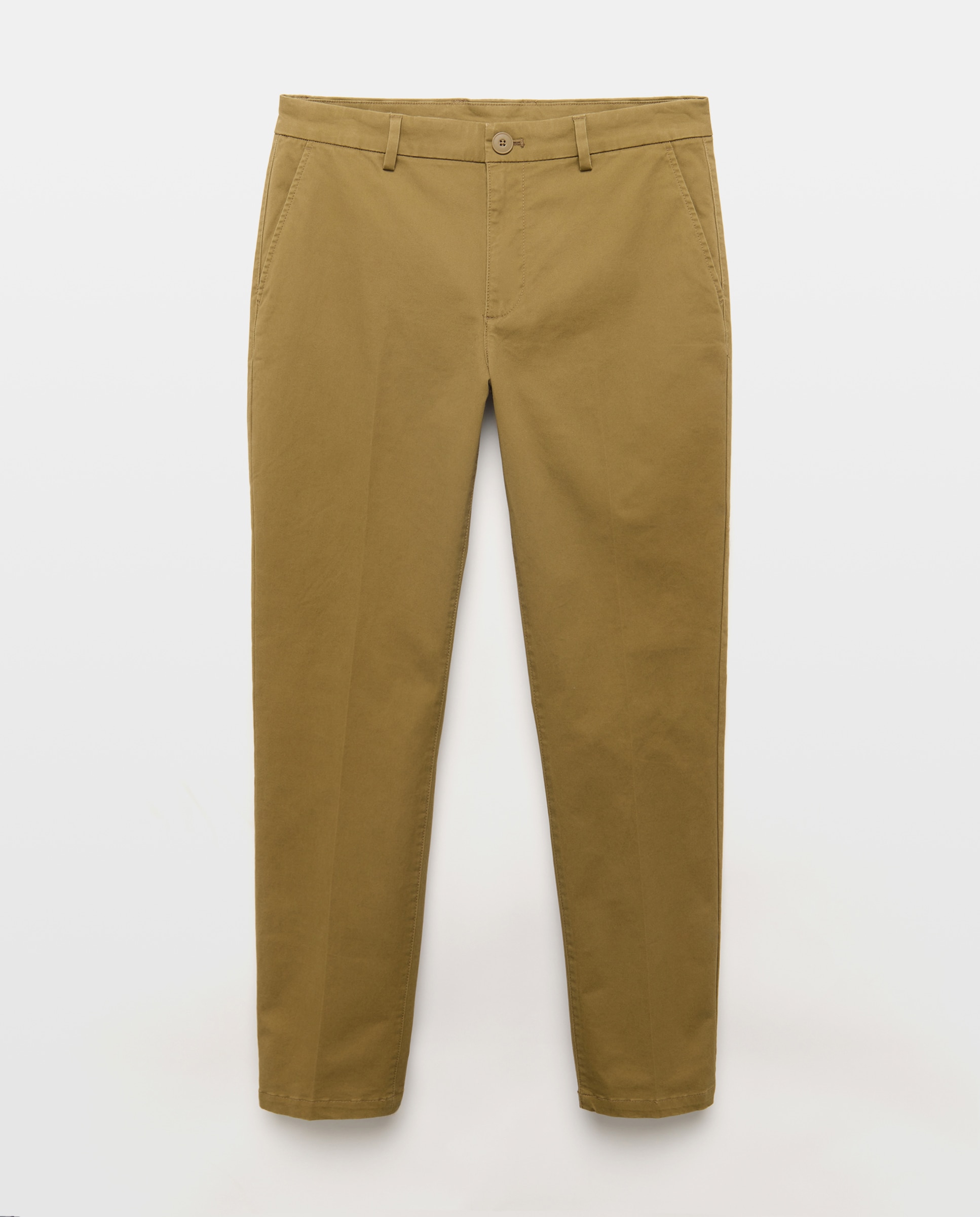Pantalón hombre chino slim fit Marrón-4