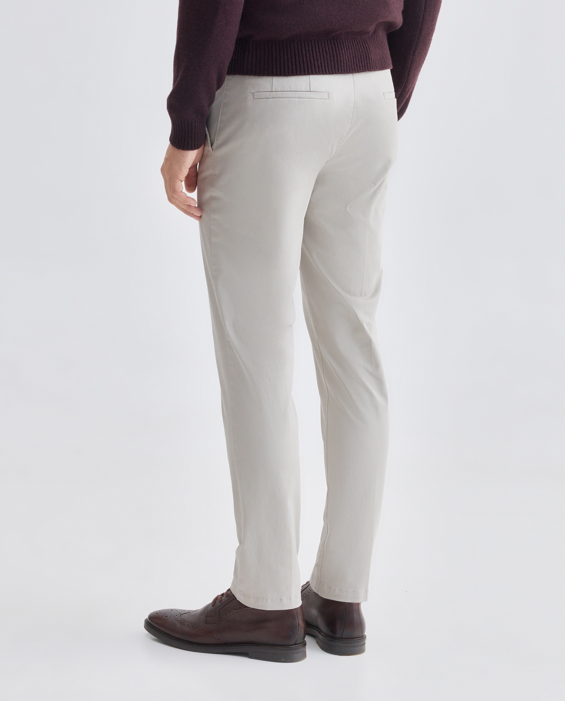 Pantalón hombre chino slim fit Gris claro-3