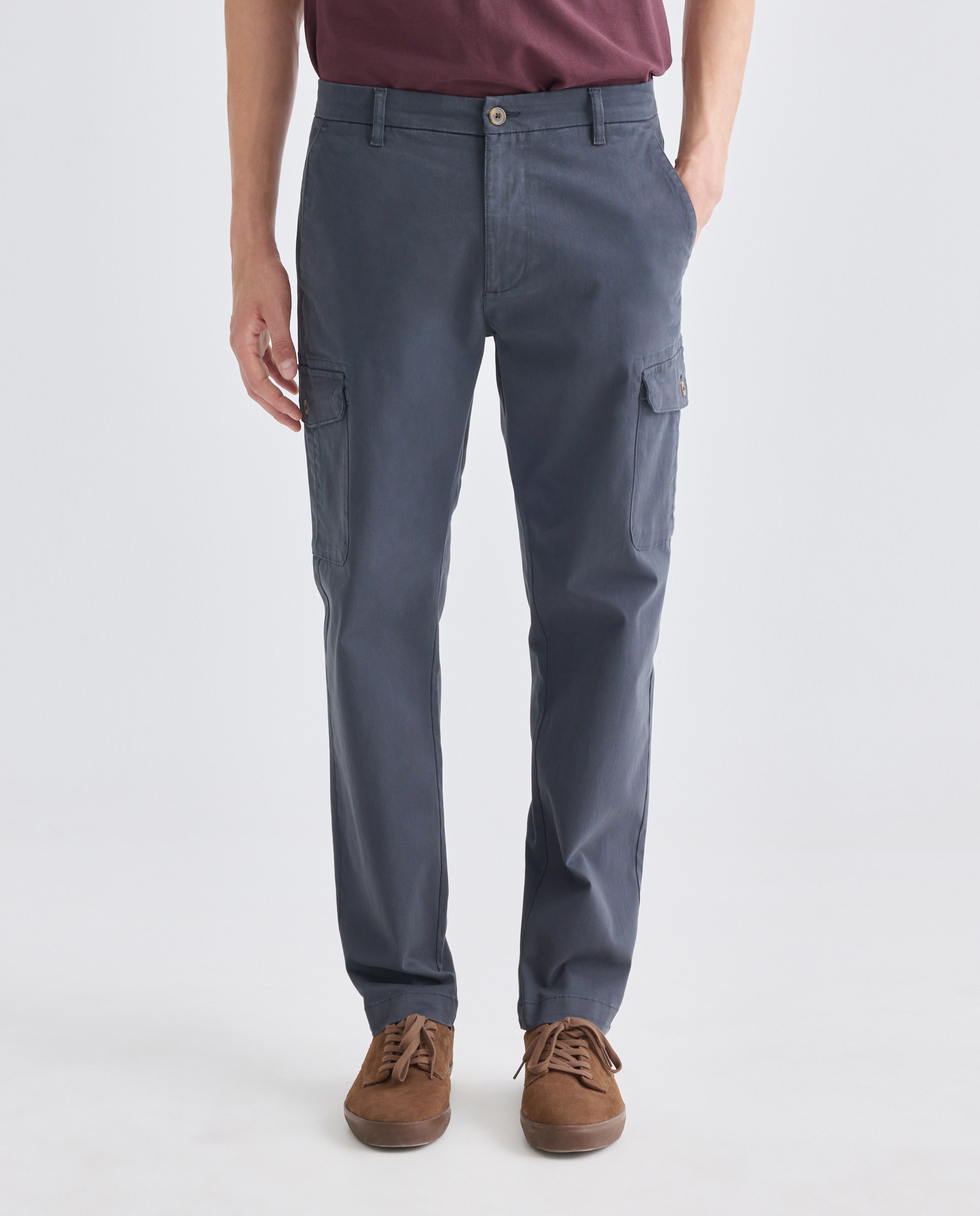 Pantalón hombre chino cargo slim fit 471 Índigo-2