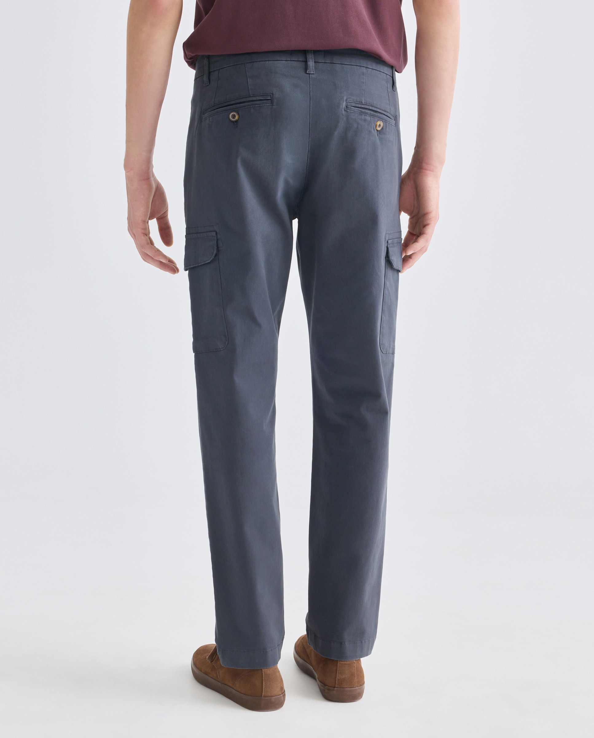 Pantalón hombre chino cargo slim fit 471 Índigo-3