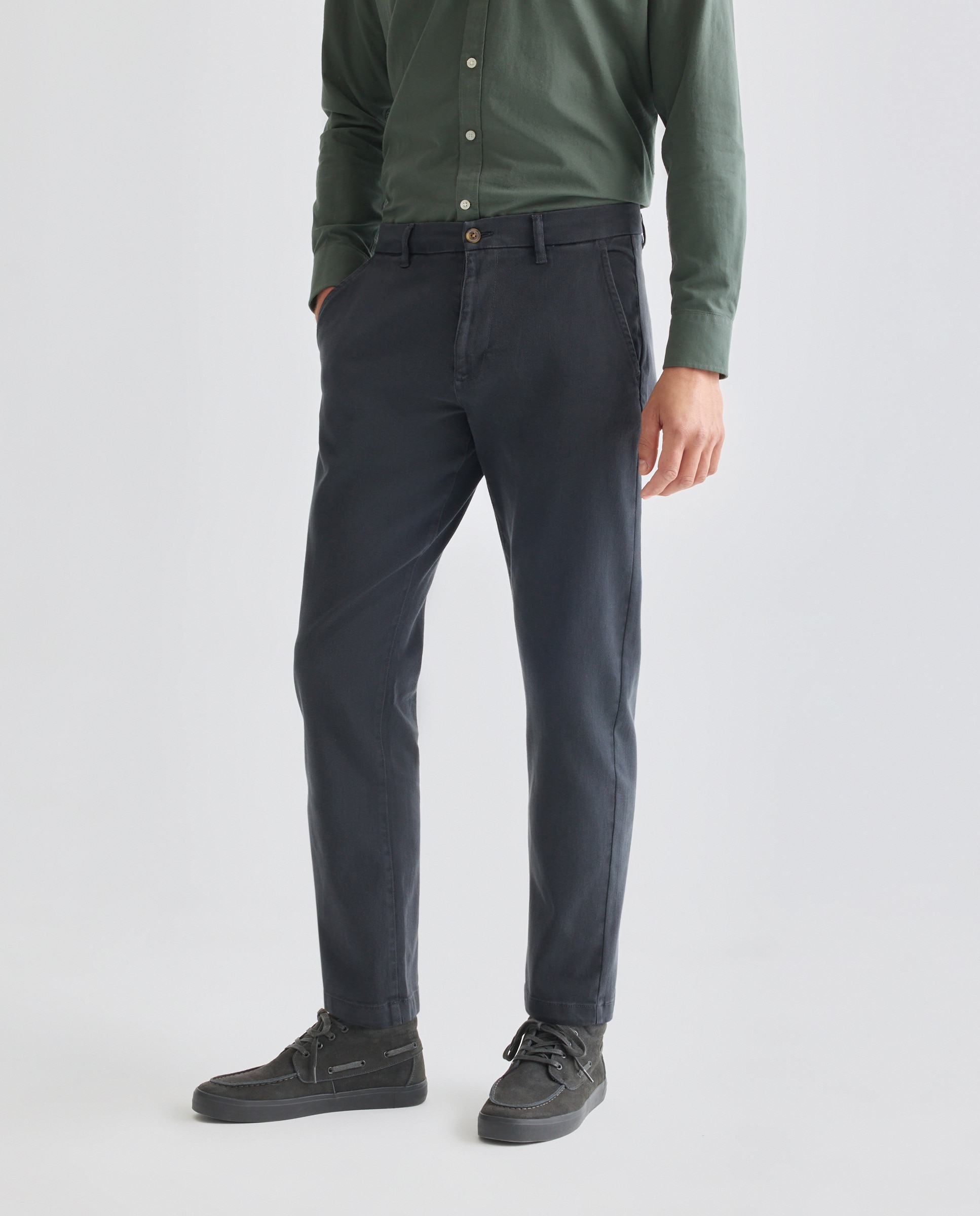 Pantalón hombre chino drill regular fit 471 Índigo-2