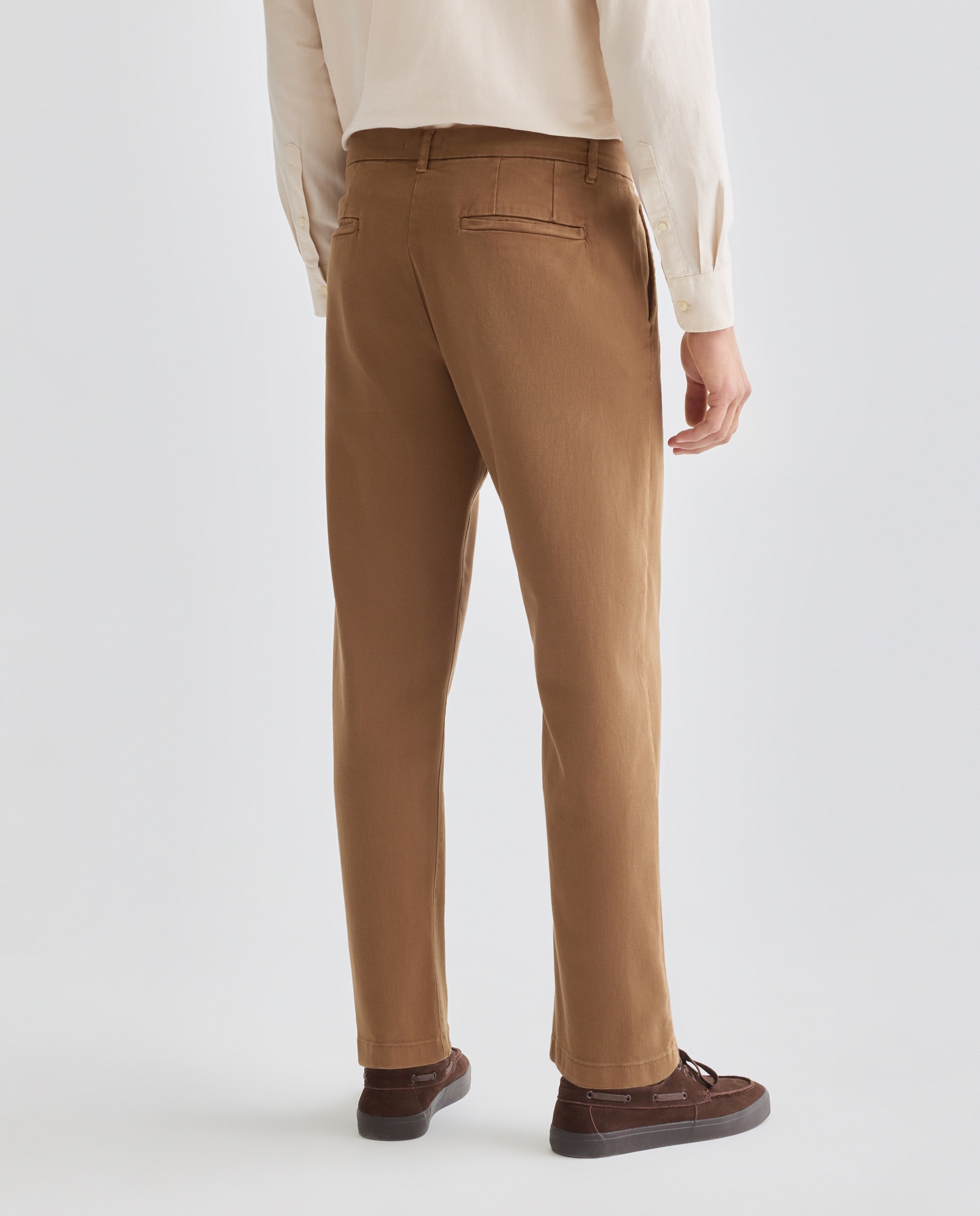 Pantalón hombre chino drill regular fit Marrón-3