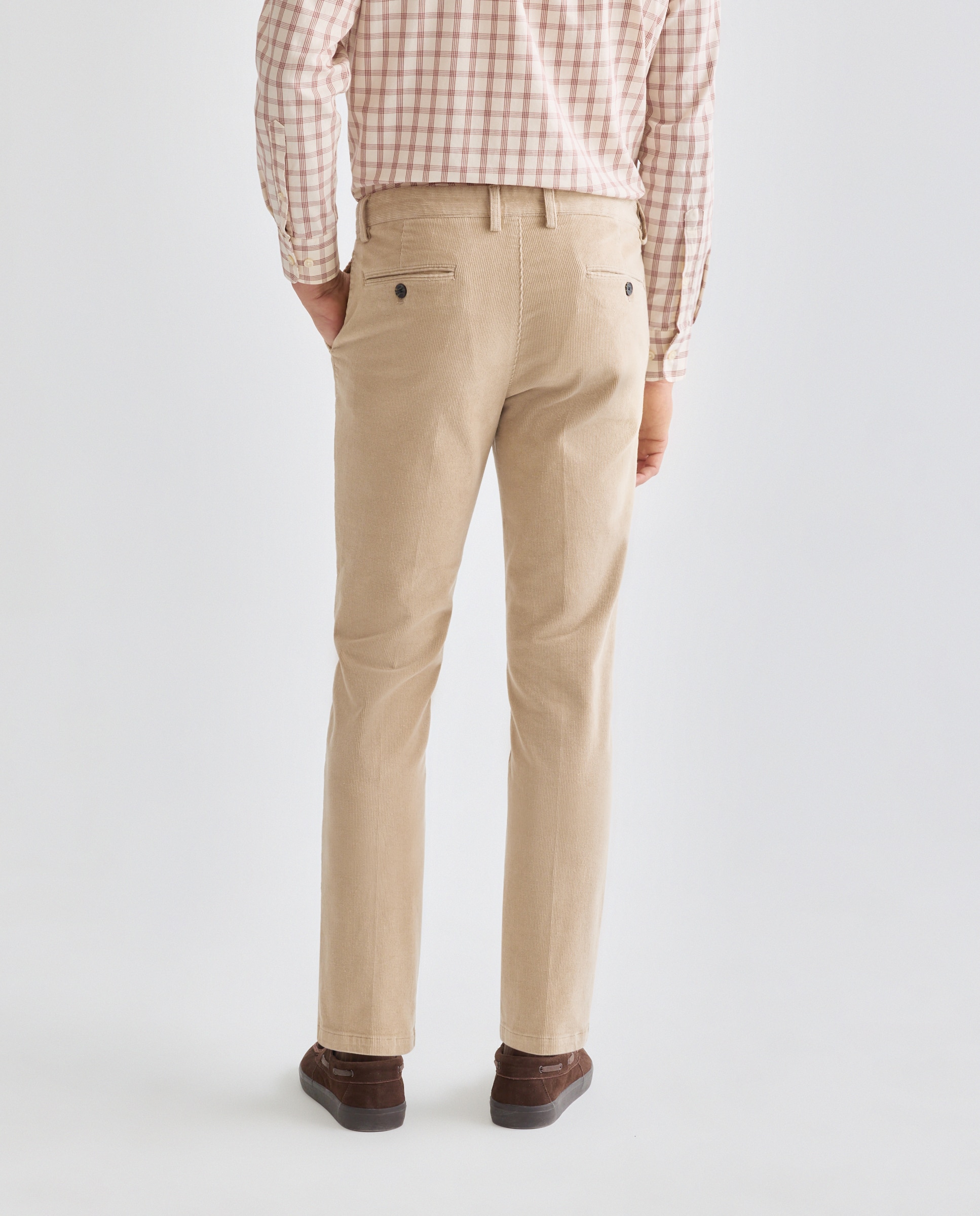 Pantalón hombre chino pana 710 Beige-3