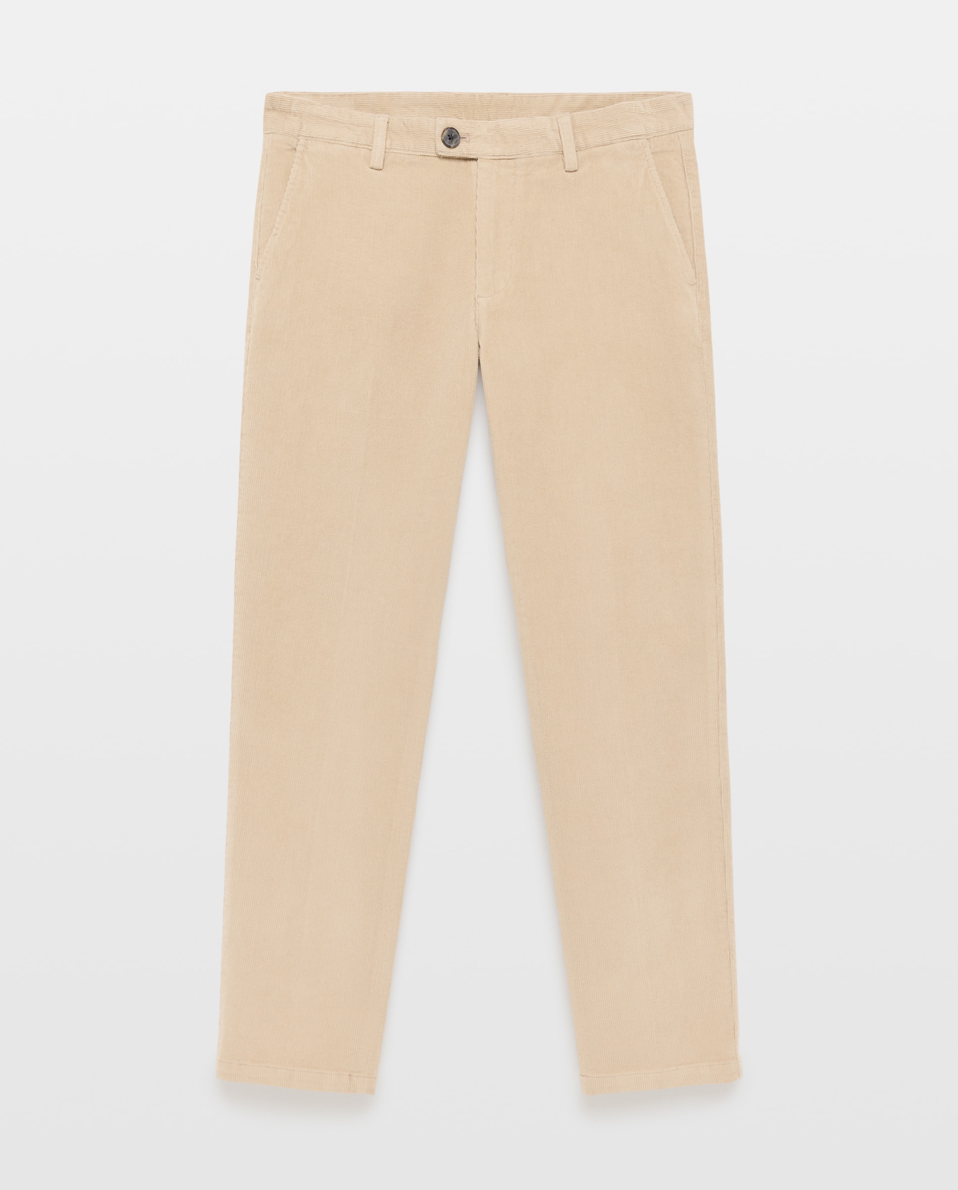 Pantalón hombre chino pana 710 Beige-4