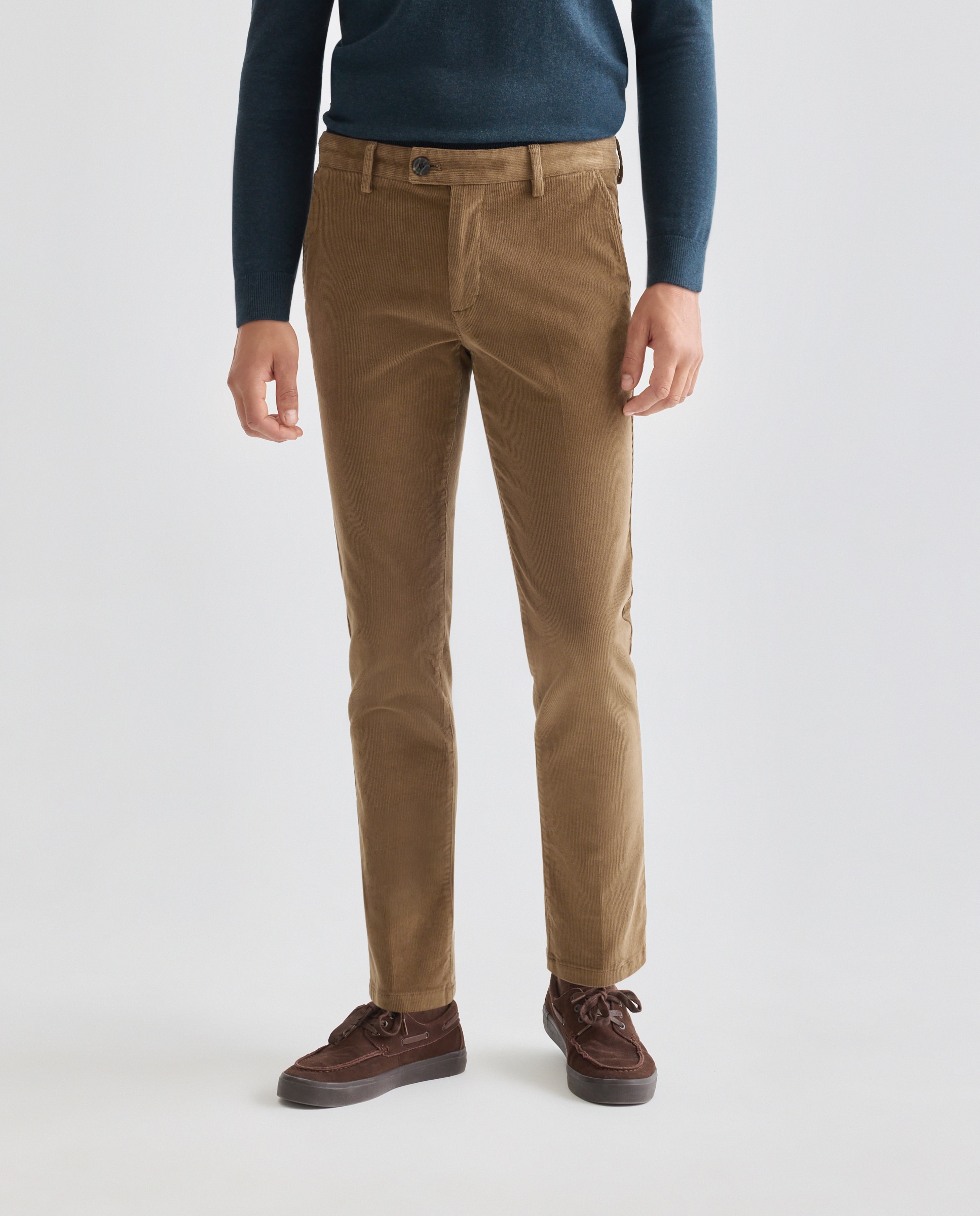 Pantalón hombre chino pana 520 Kaki-2