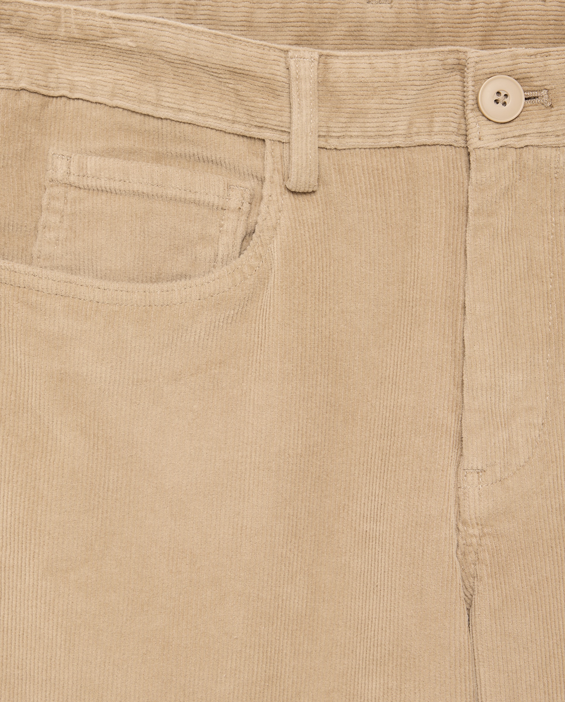 Pantalón hombre 5 bolsillos pana 710 Beige-5