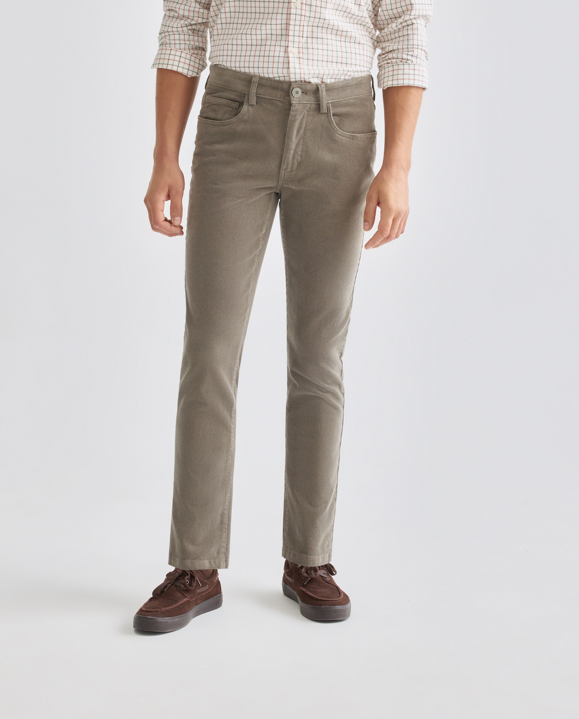 Pantalón hombre 5 bolsillos pana 560 Oliva-2