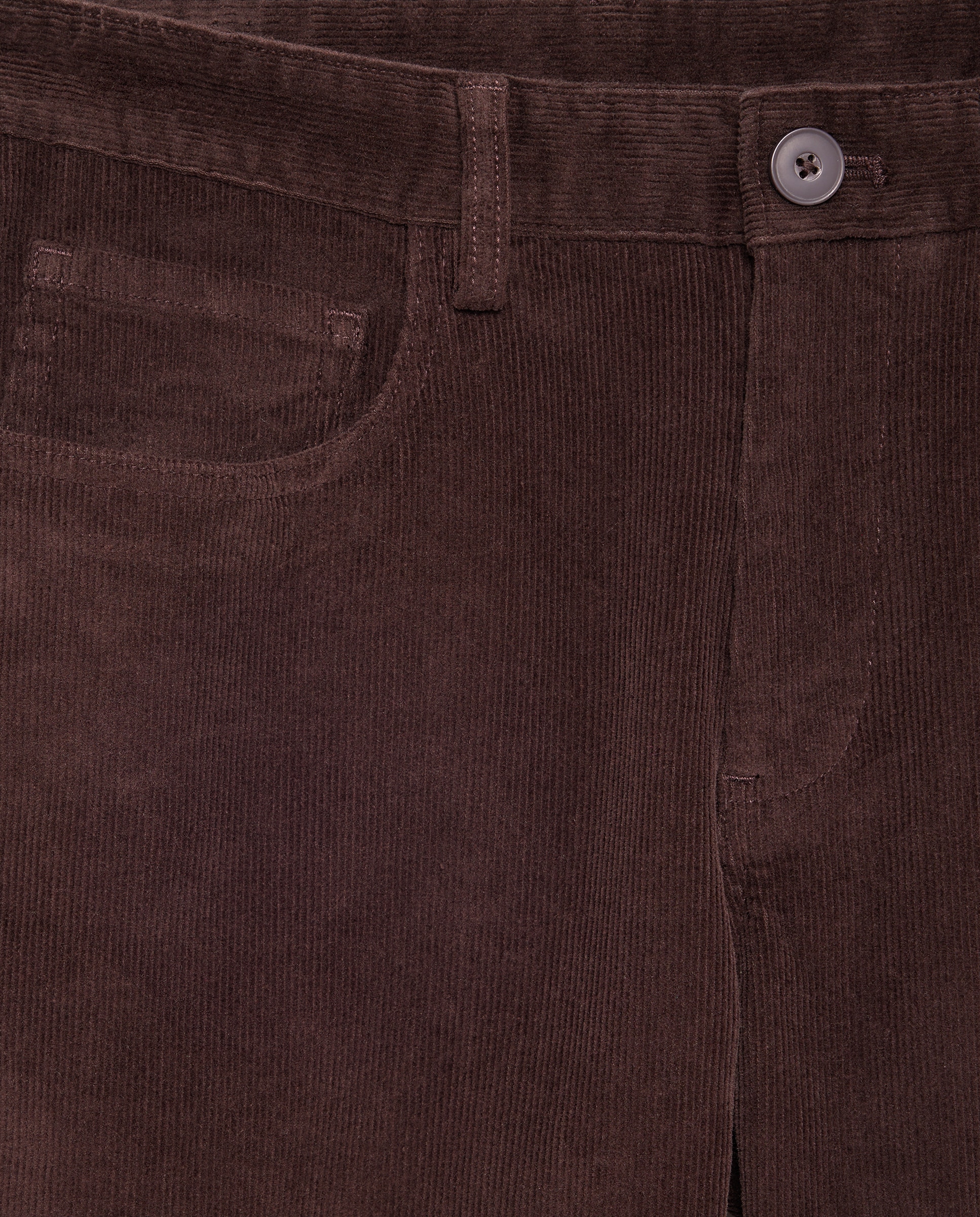Pantalón hombre 5 bolsillos pana Chocolate-5