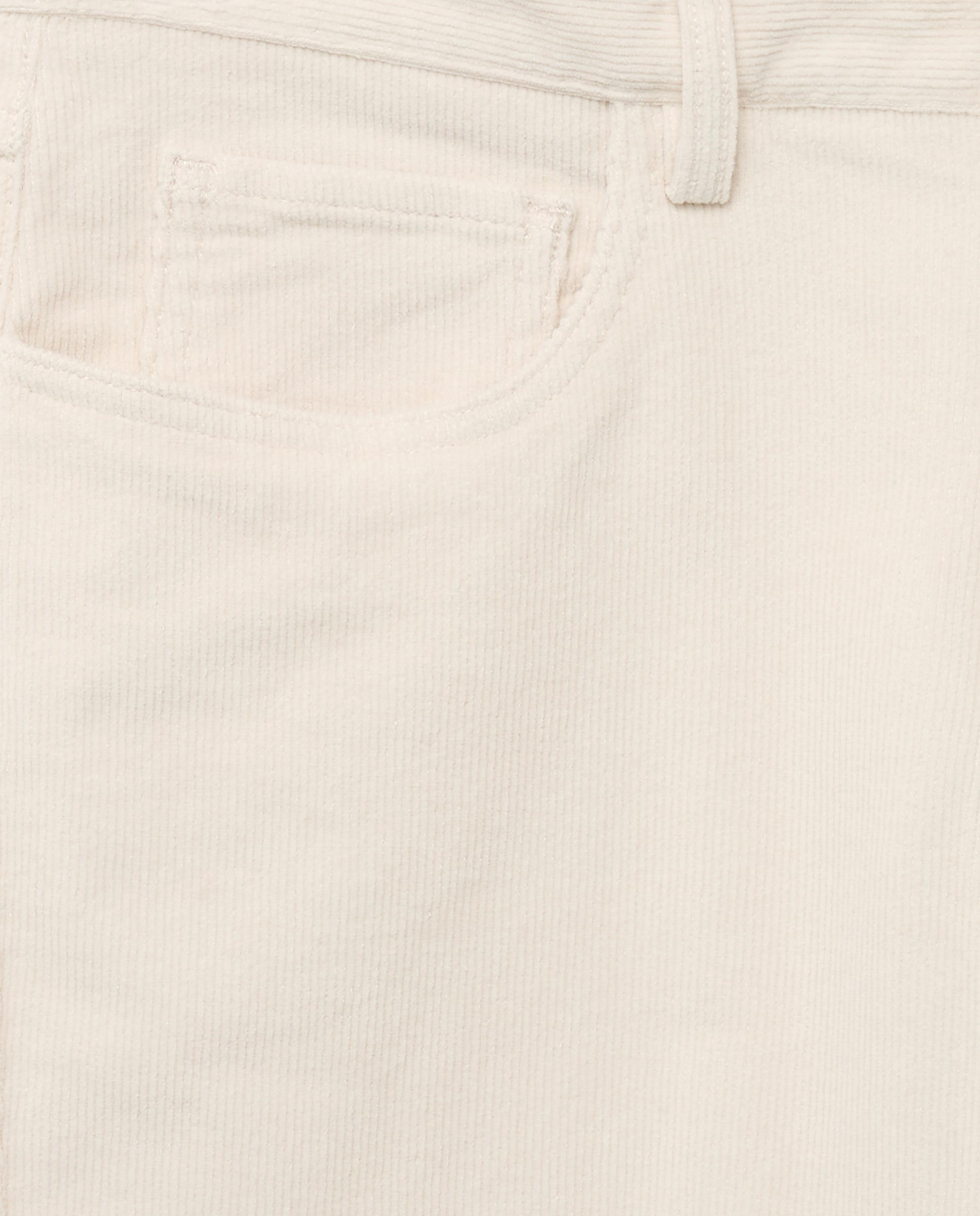 Pantalón hombre 5 bolsillos pana Blanco roto-5