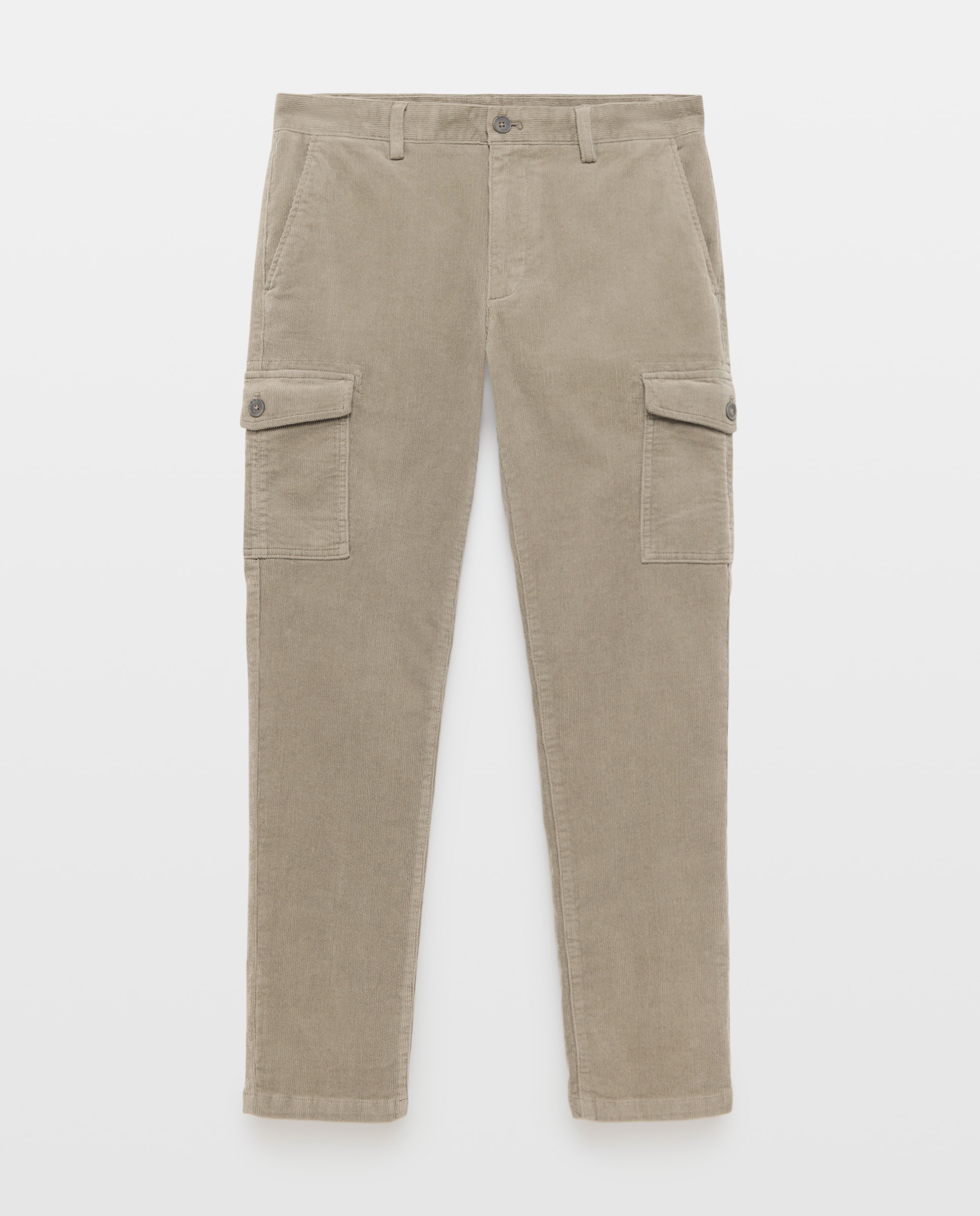 Pantalón hombre chino cargo pana 560 Oliva-4