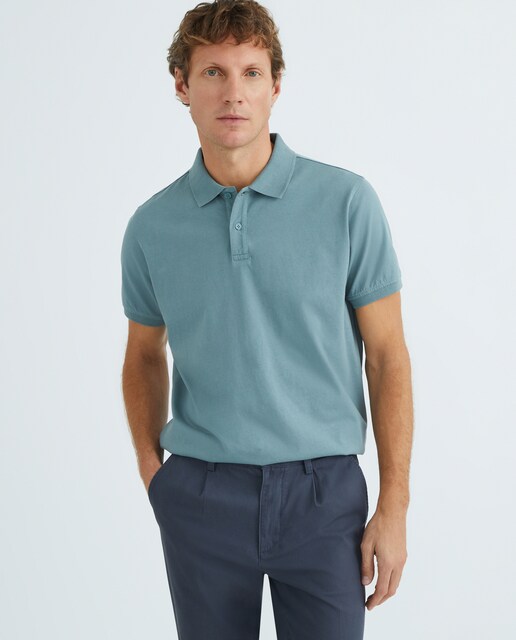 Imagen 0 de Polo de hombre manga corta liso single jersey