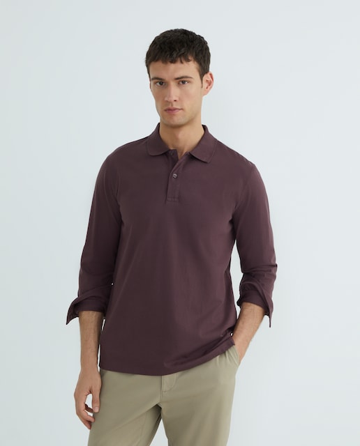 Imagen 0 de Polo de hombre liso lavado puños camiseros