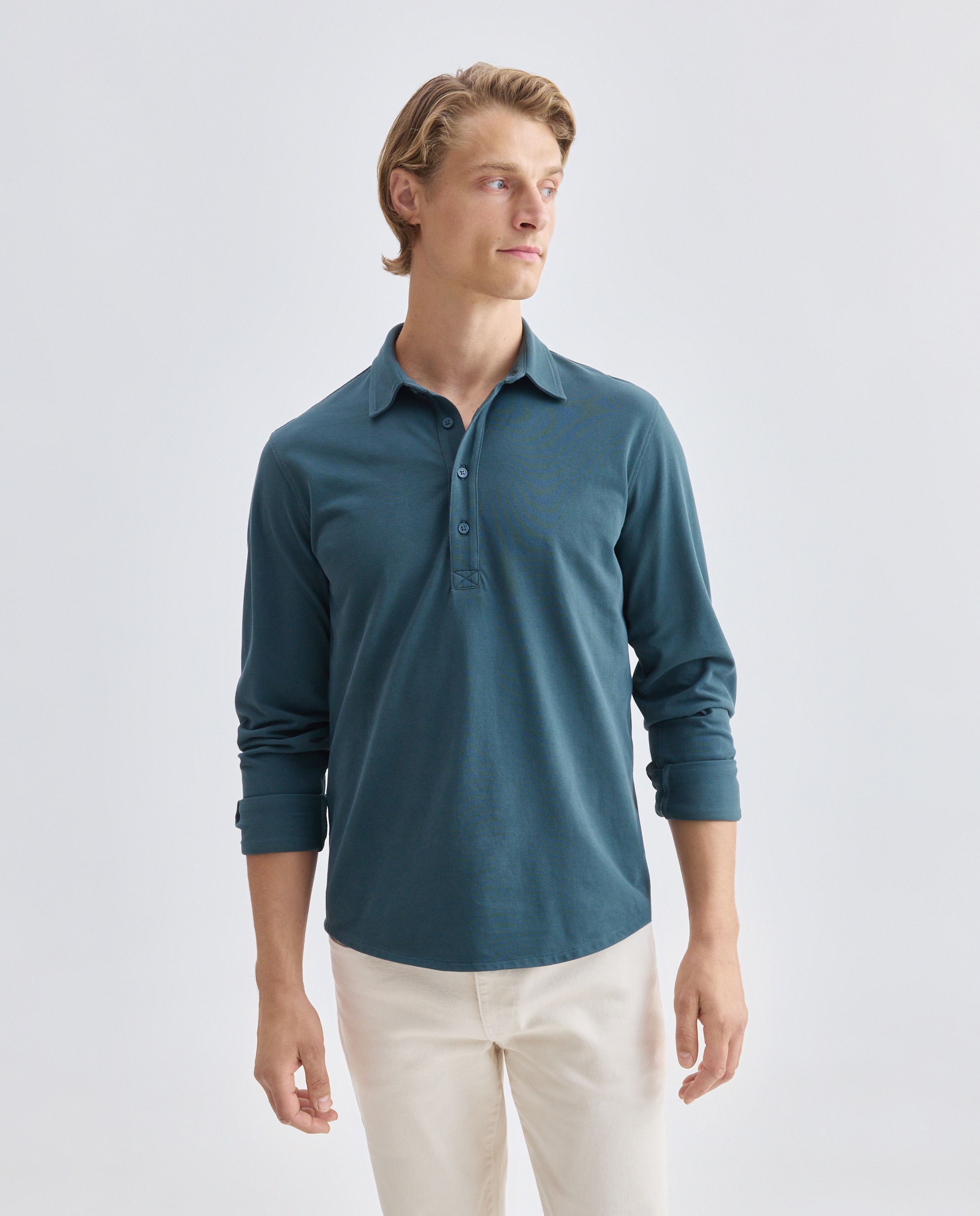 Imagen 0 de Polo de hombre liso pique polera