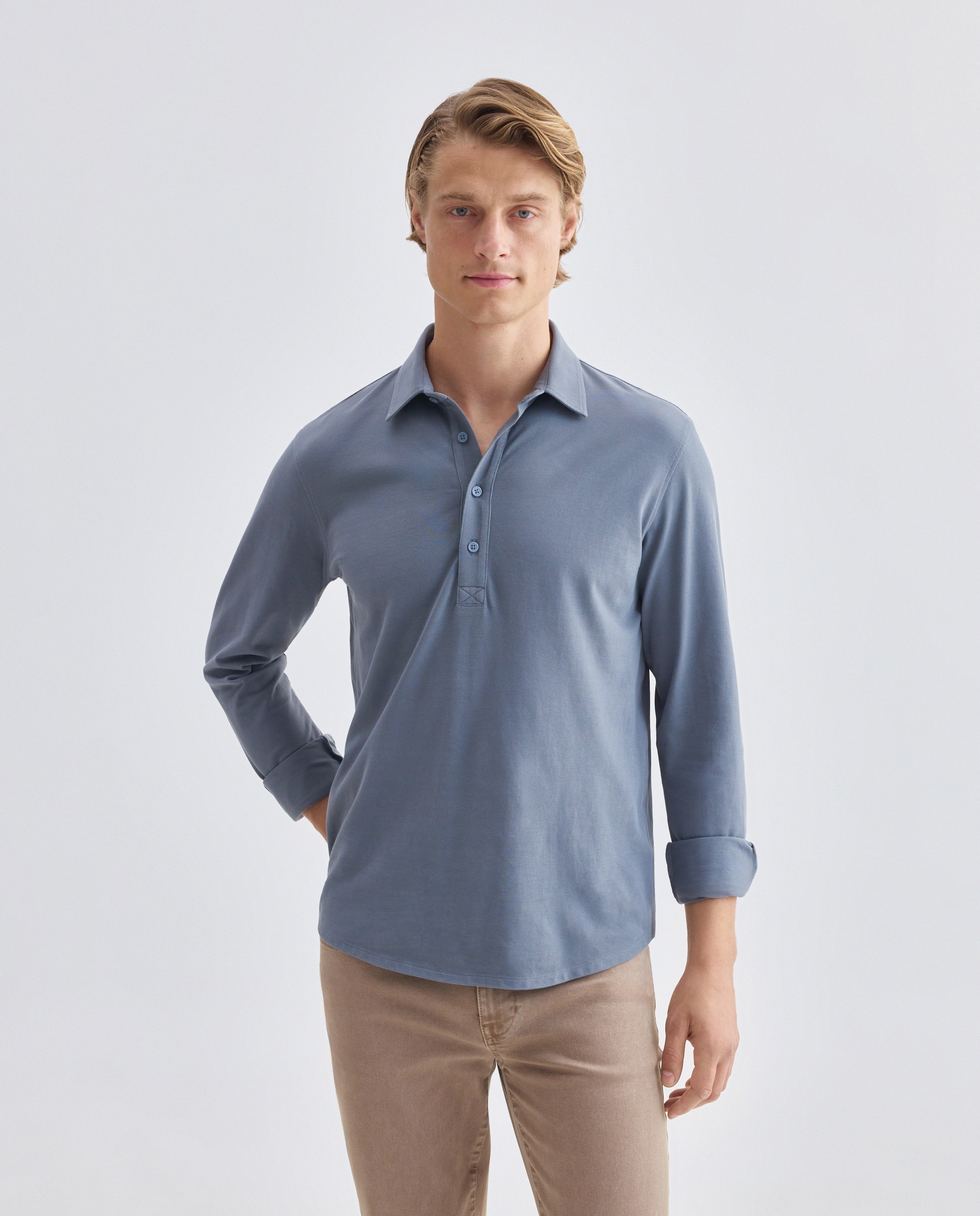 Imagen 0 de Polo de hombre liso pique polera