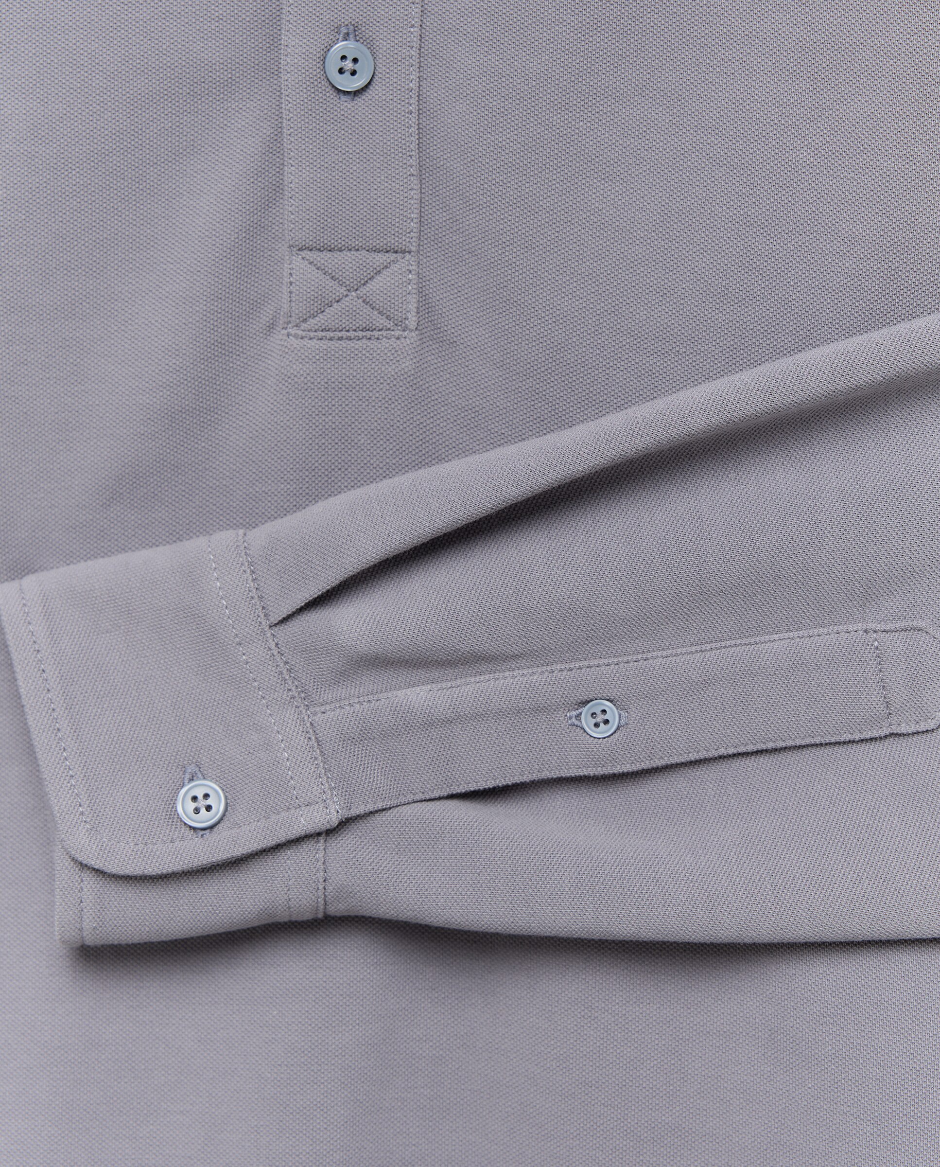 Polo de hombre liso pique polera 400 Azul-5