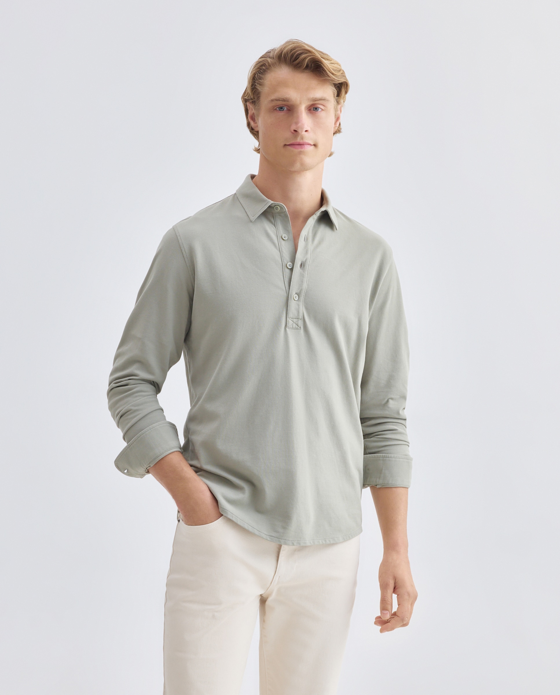 Imagen 0 de Polo de hombre liso pique polera