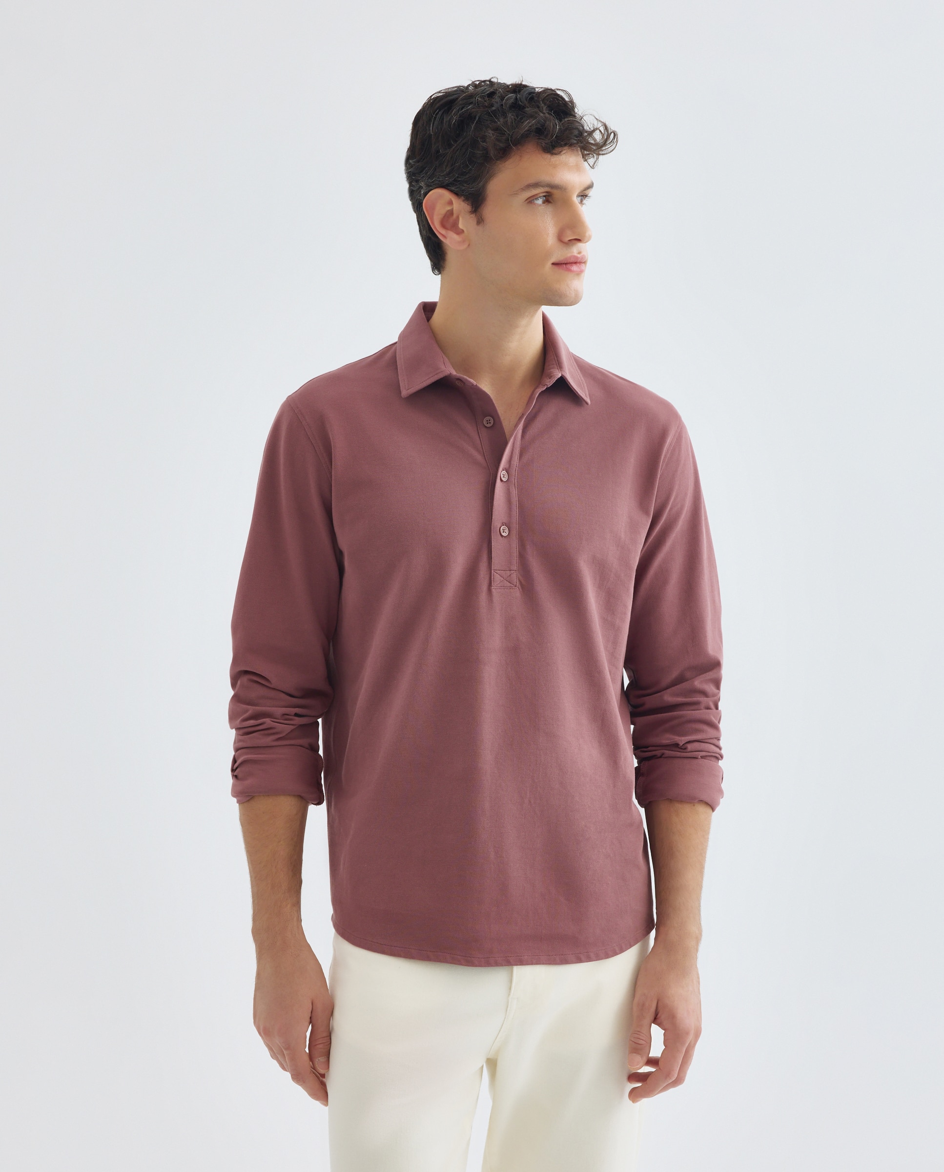 Imagen 0 de Polo de hombre liso pique polera