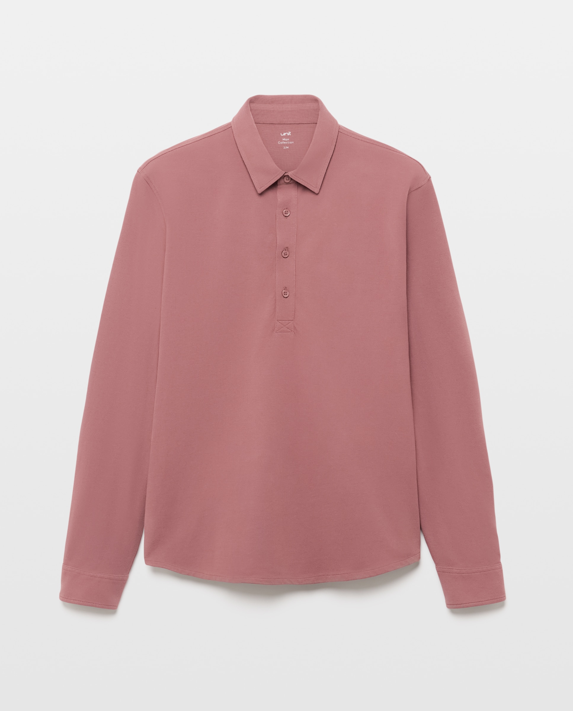 Polo de hombre liso pique polera 200 Rosa-4