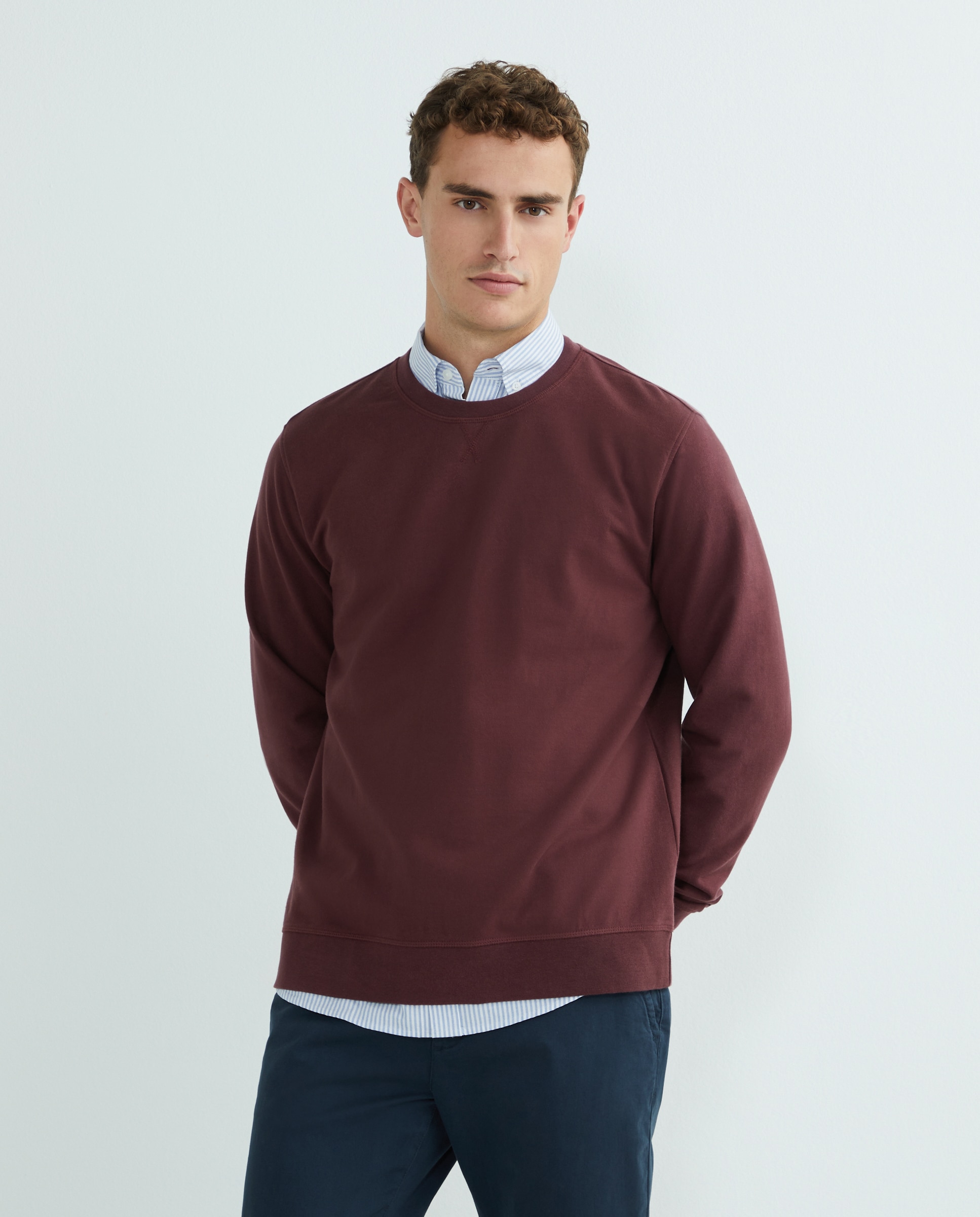 Imagen 0 de Sudadera de hombre cuello caja lisa