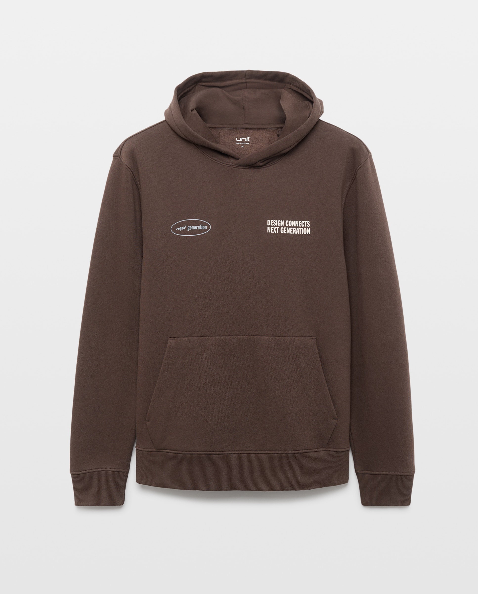 Sudadera de hombre canguro hoodie next generation Marrón-4
