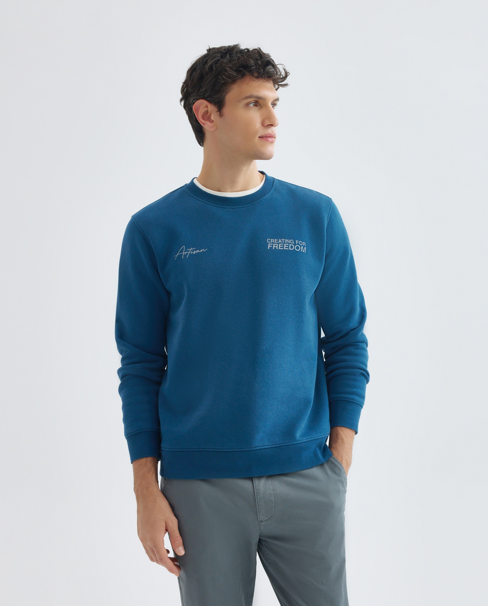 Imagen 0 de Sudadera de hombre cuello caja MUSIC DIVISION