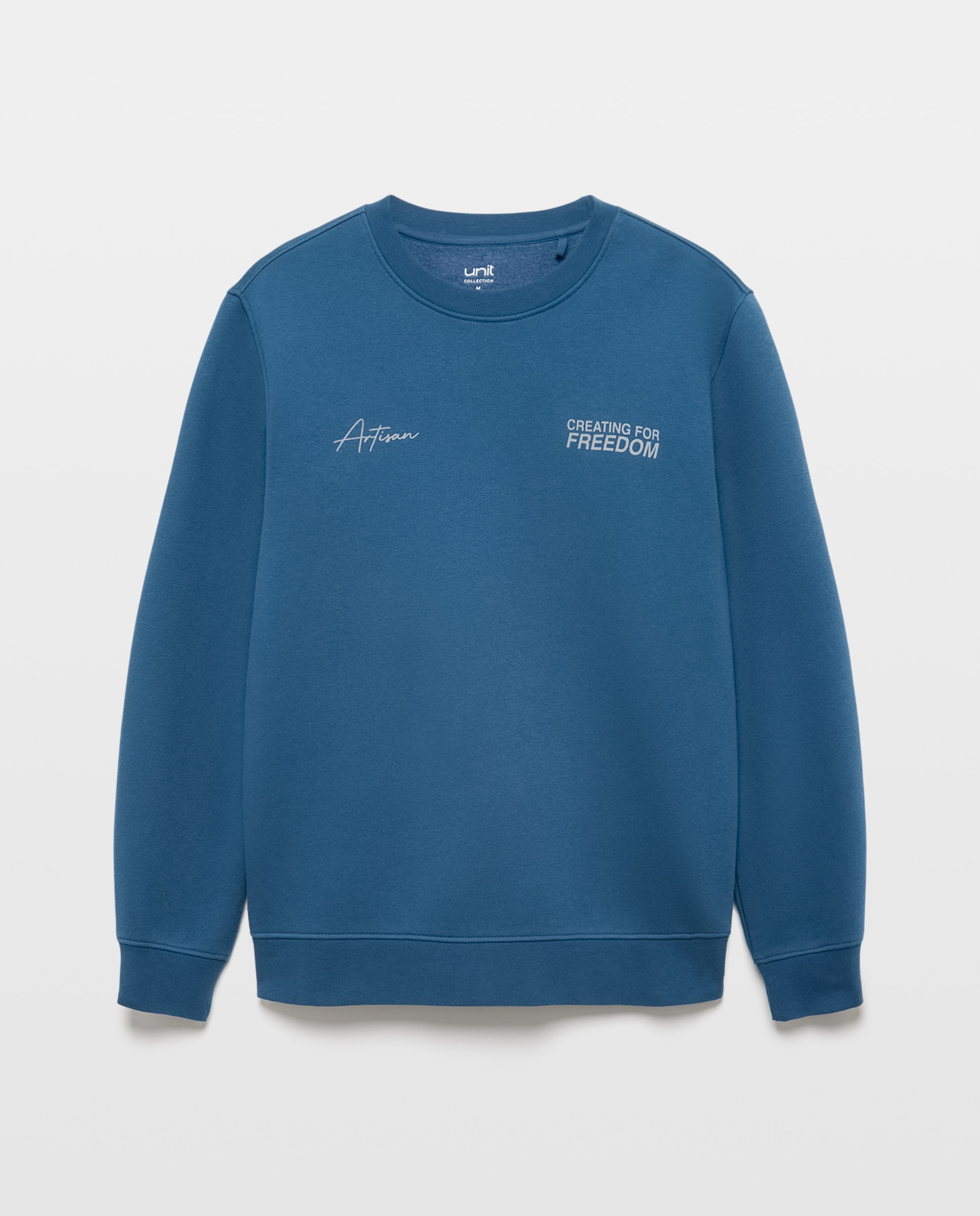 Sudadera de hombre cuello caja MUSIC DIVISION 430 Azul oscuro-4