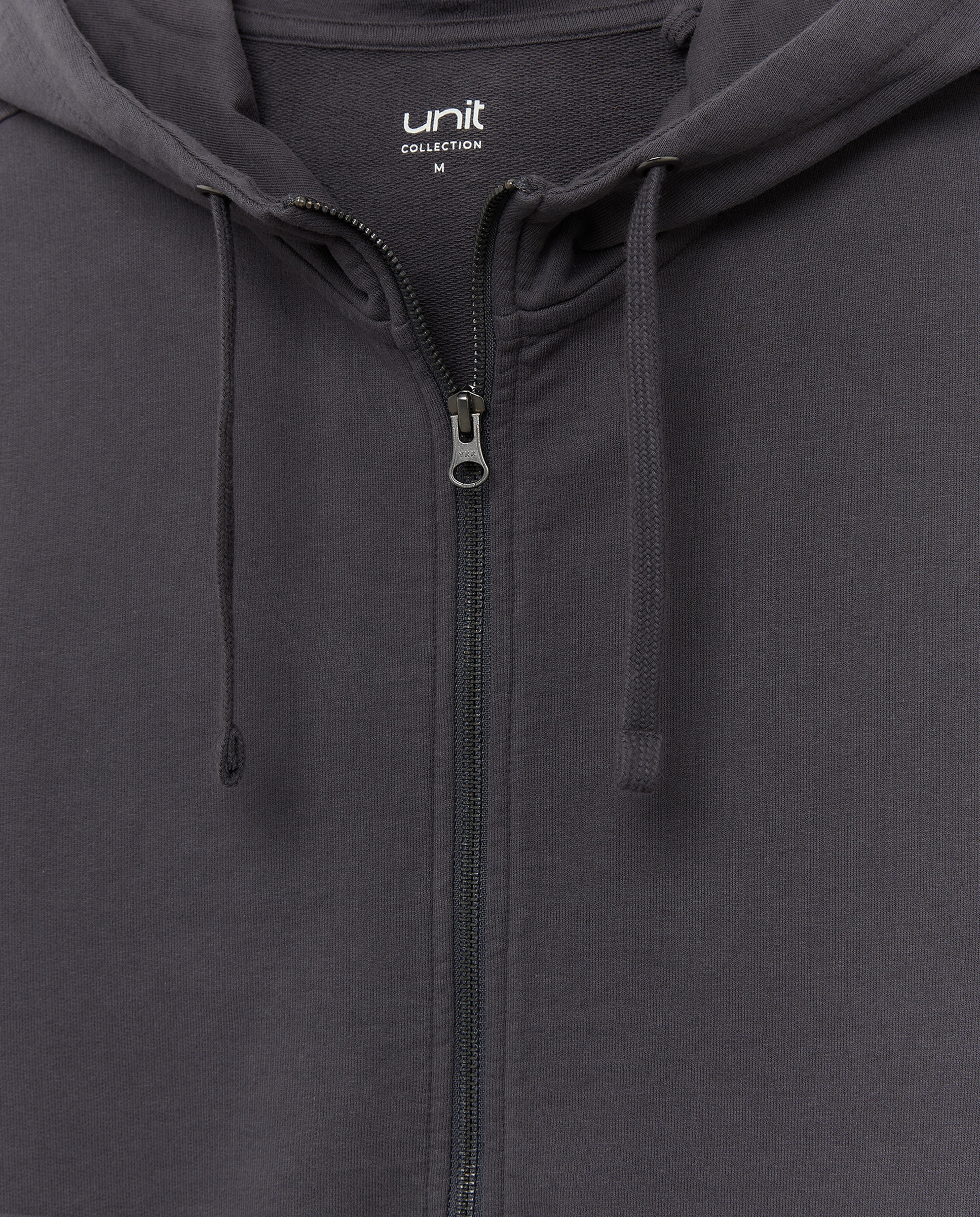 Sudadera de hombre chaqueta cremallera capucha 830 Antracita-5