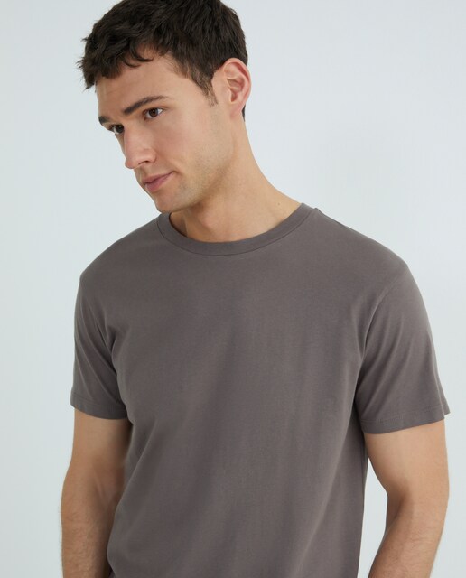 Imagen 0 de Camiseta de hombre manga corta cuello caja lisa