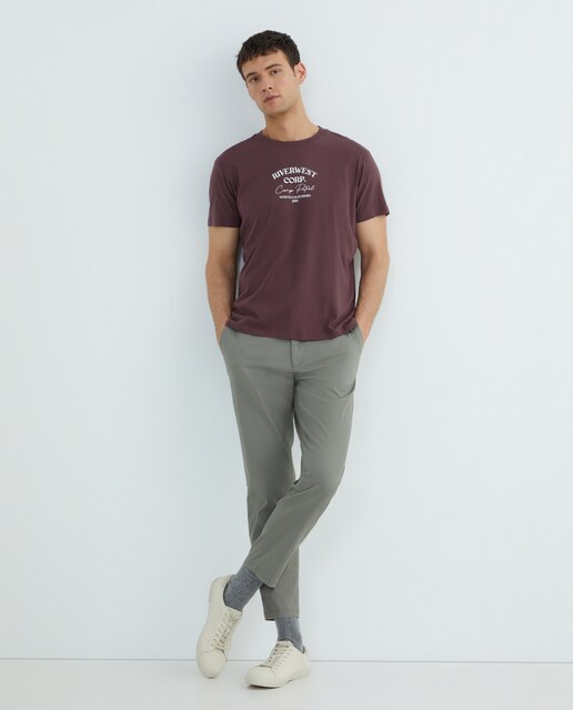 Imagen 0 de Camiseta de hombre manga corta cuello redondo RIVER WEST CORP. NORTH CALIFORNIA