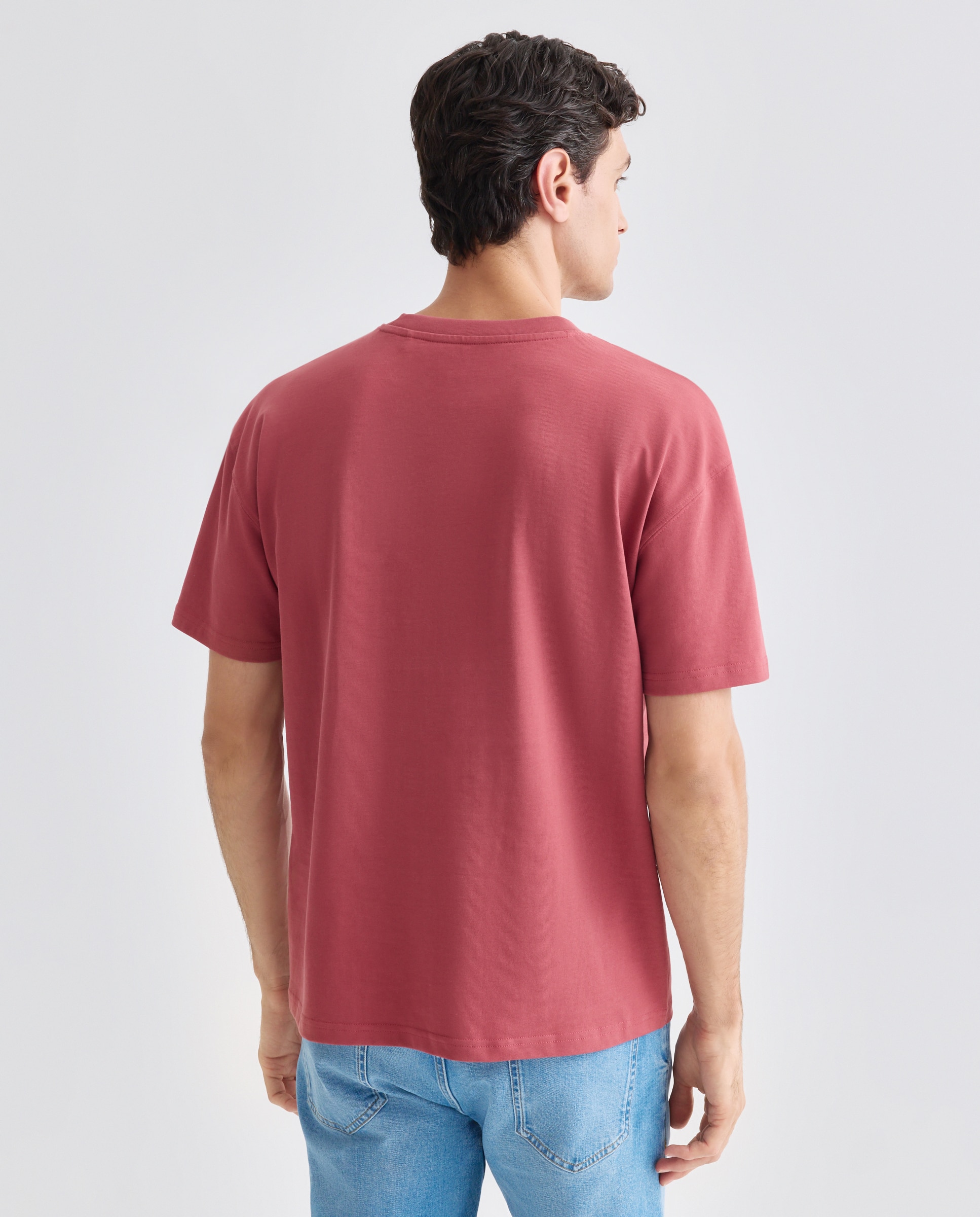Camiseta de hombre manga corta lisa 280 gr 600 Rojo-2