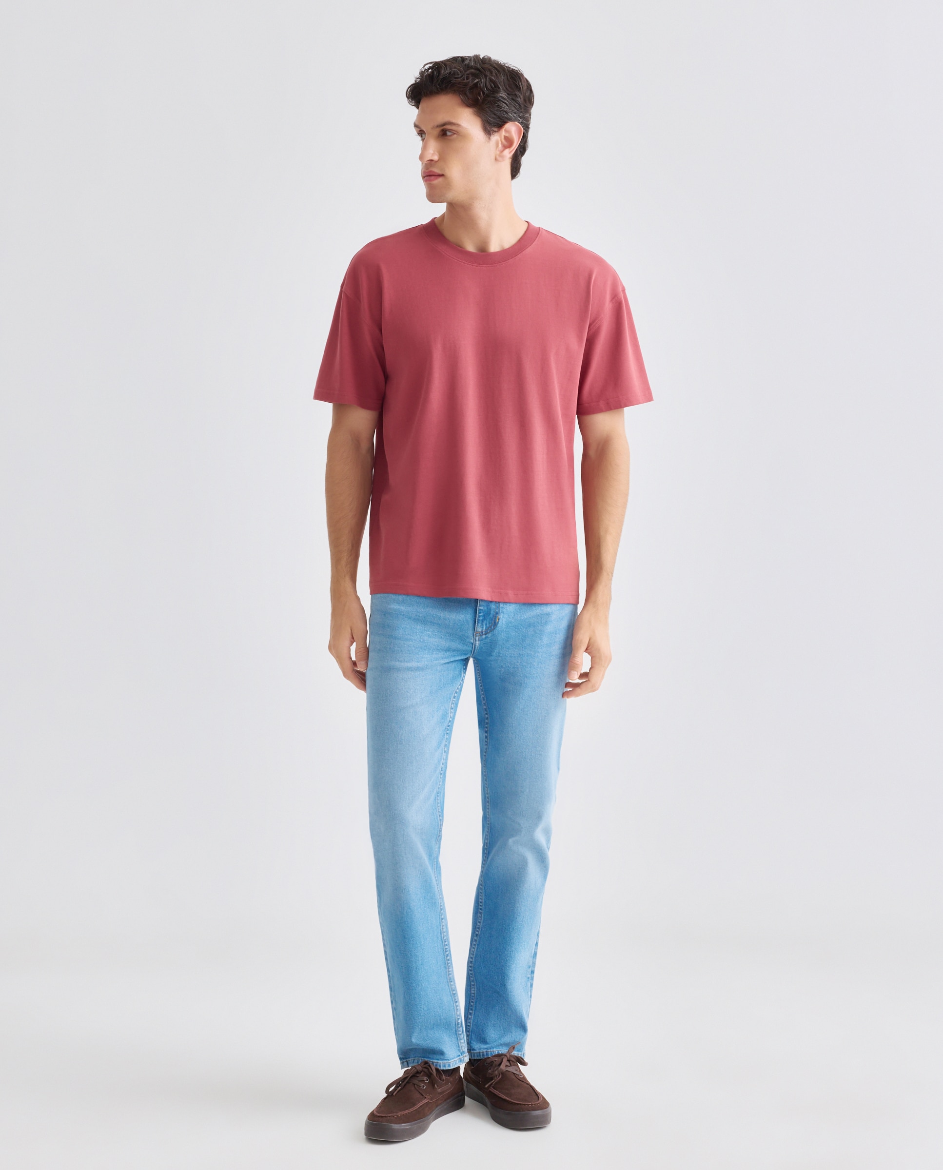Camiseta de hombre manga corta lisa 280 gr 600 Rojo-3