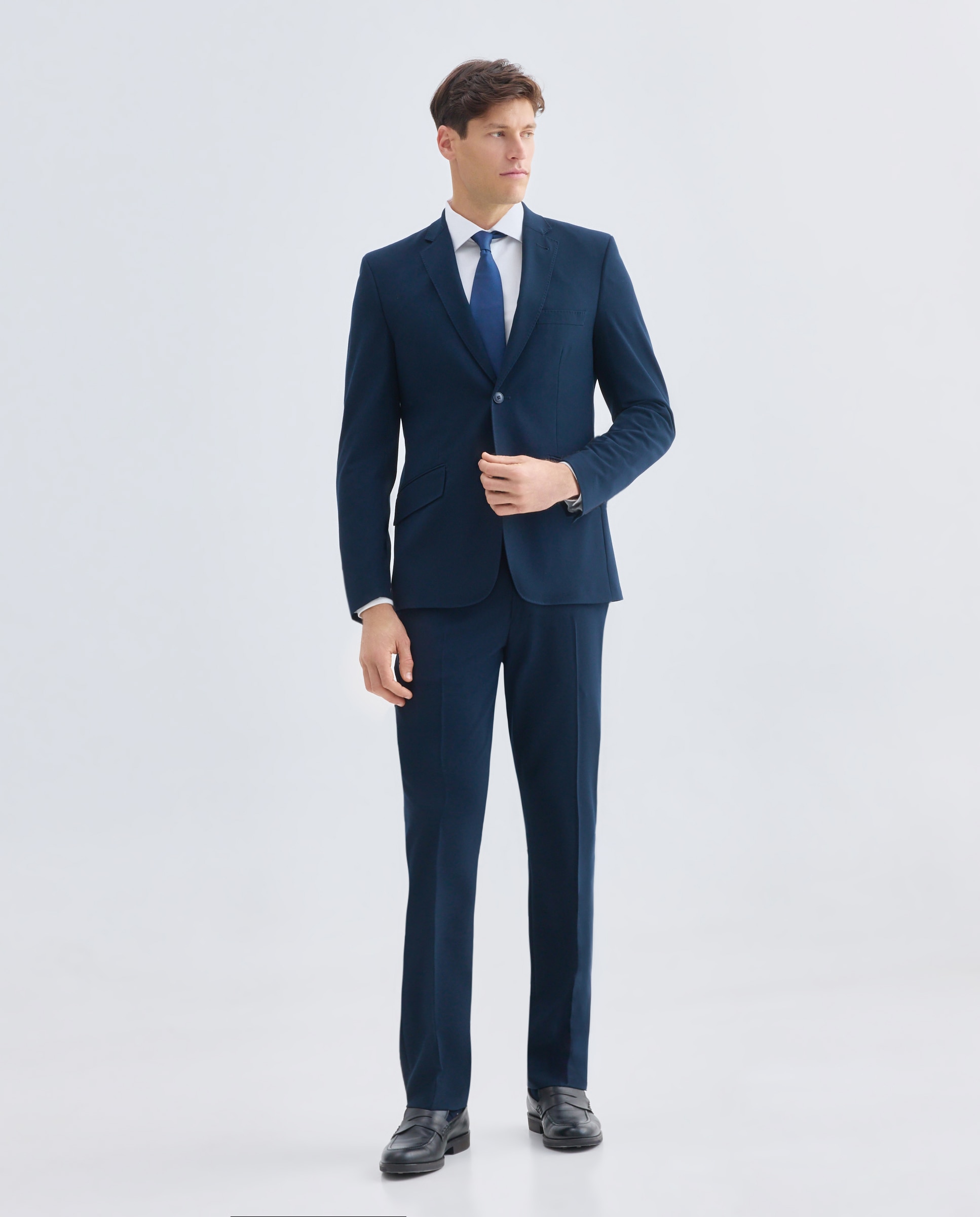 Camisa vestir hombre slim fit Blanco-2