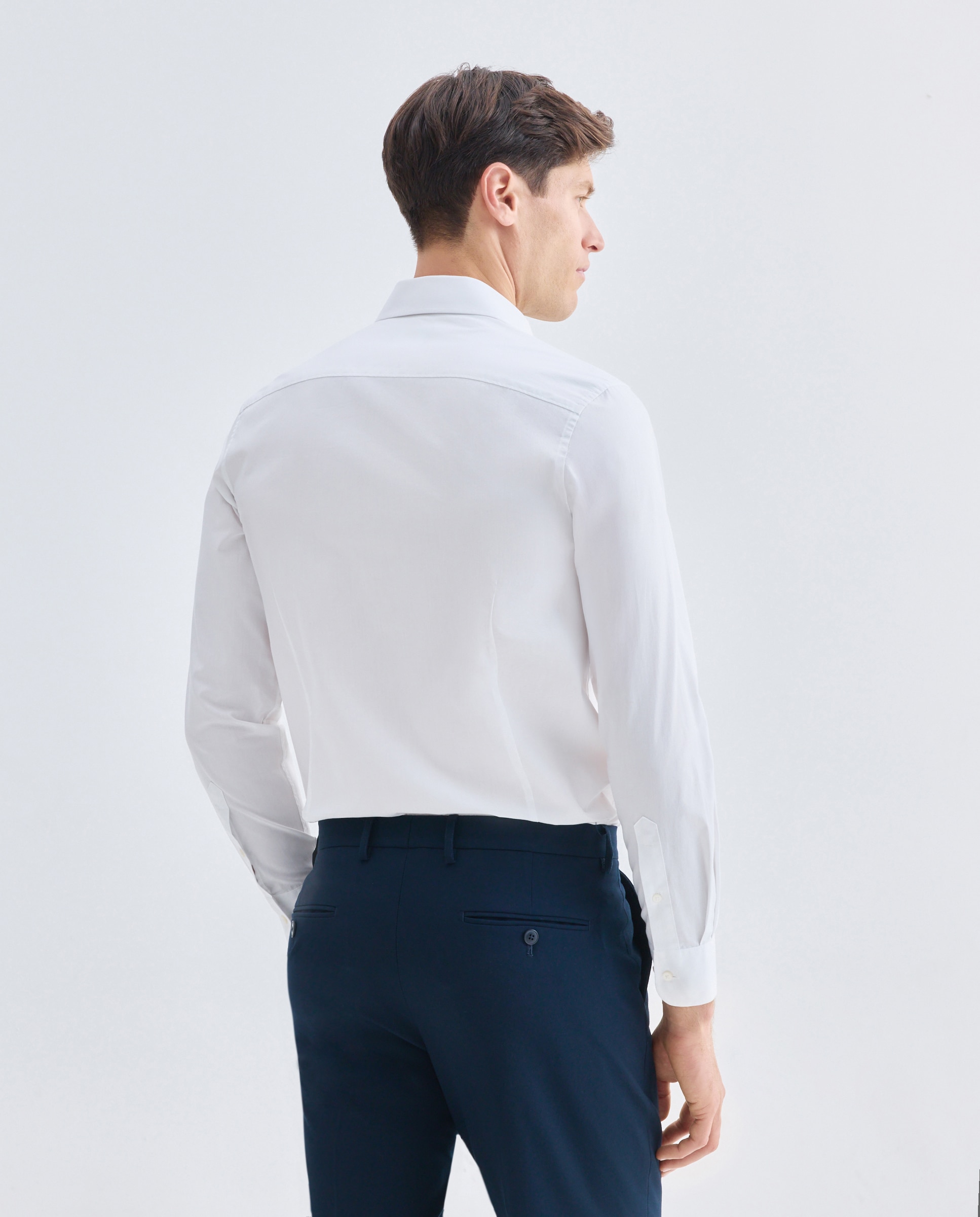Camisa vestir hombre slim fit Blanco-3