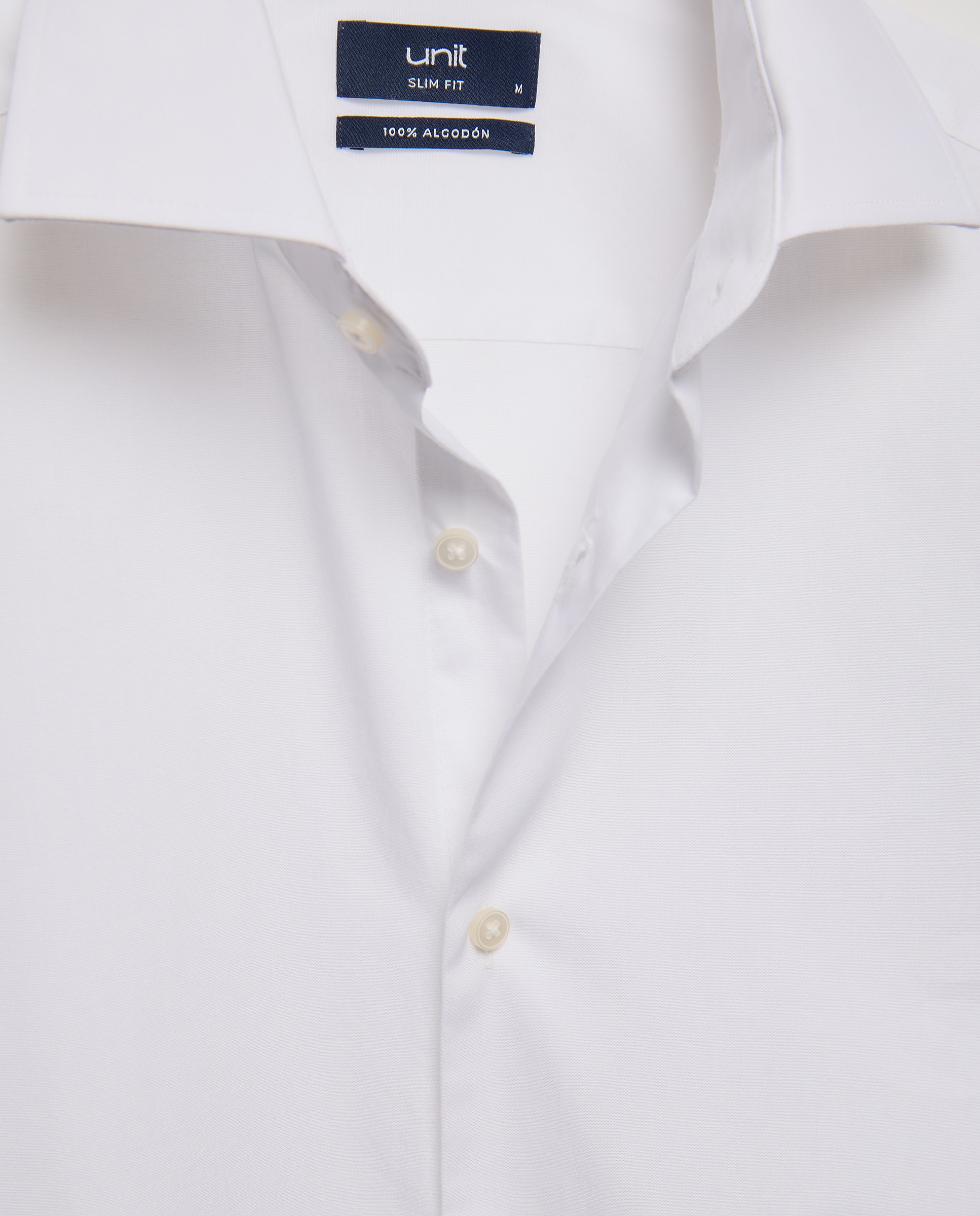 Camisa vestir hombre slim fit Blanco-5